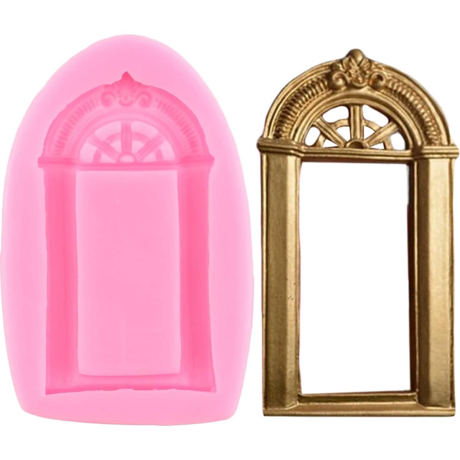 Molde de Silicona para Pasteles ZiXiang - Ventana y Puerta, Set de 4