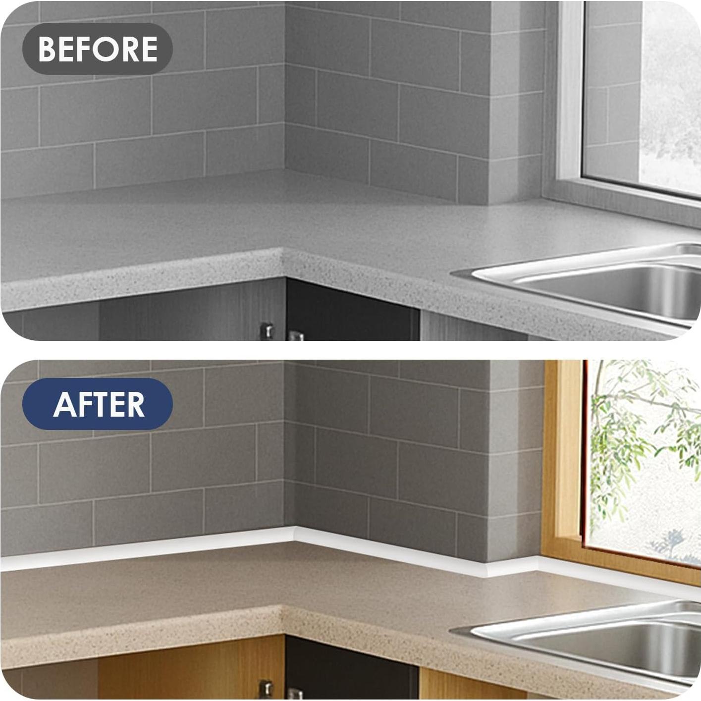 Moldura de Zócalo Flexible Safotad 158 cm Caucho Autoadhesiva