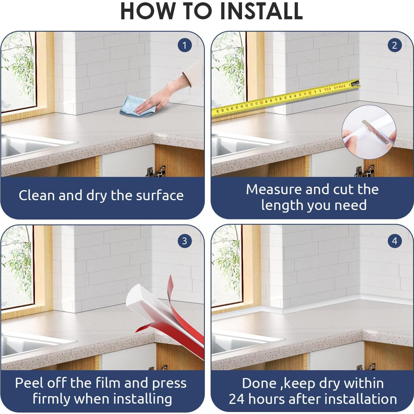 Moldura de Zócalo Flexible Safotad 158 cm Caucho Autoadhesiva