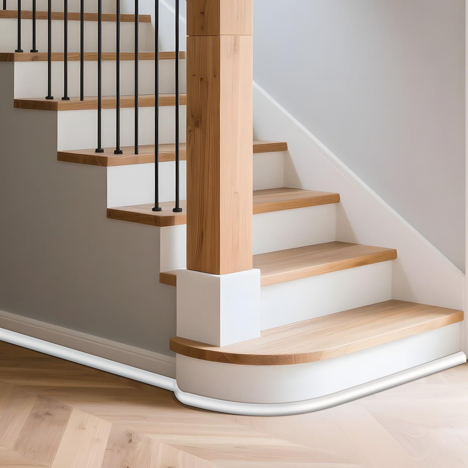 Moldura de Zócalo Flexible Safotad 158 cm Caucho Autoadhesiva