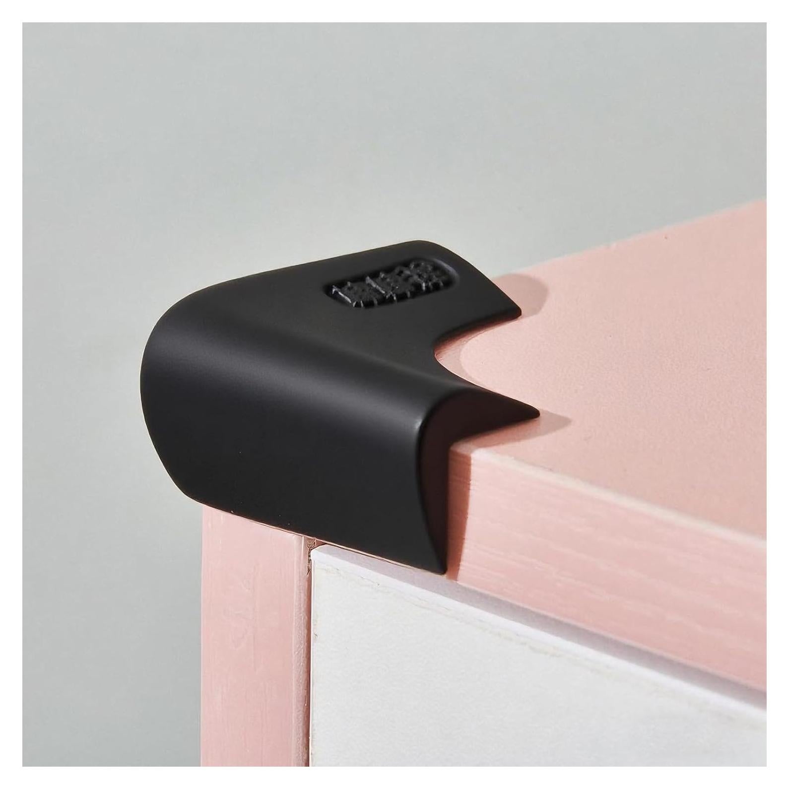 Protectores de Esquinas de Silicona Angloria 8 Piezas Negro