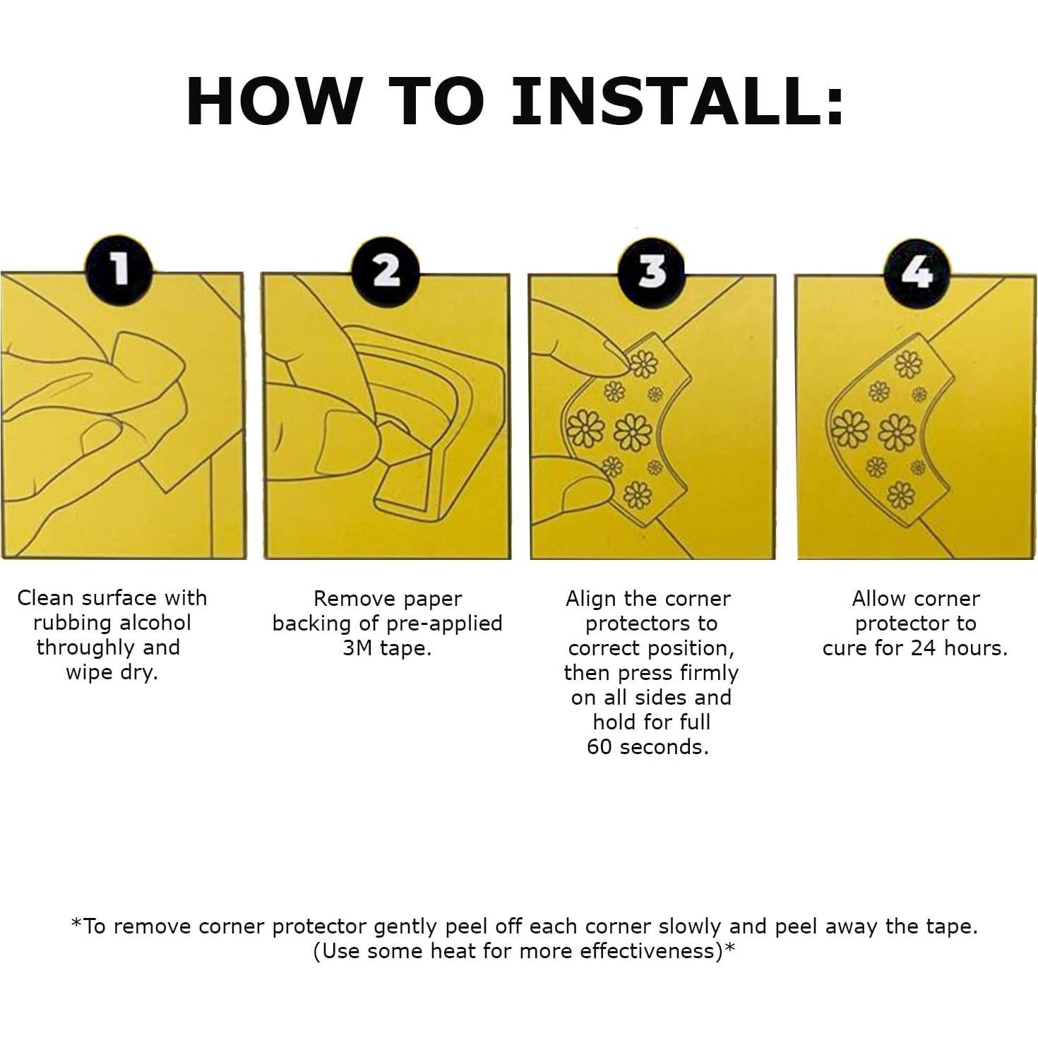 8 Protectores de Esquinas de Silicona Altatac - Marrón