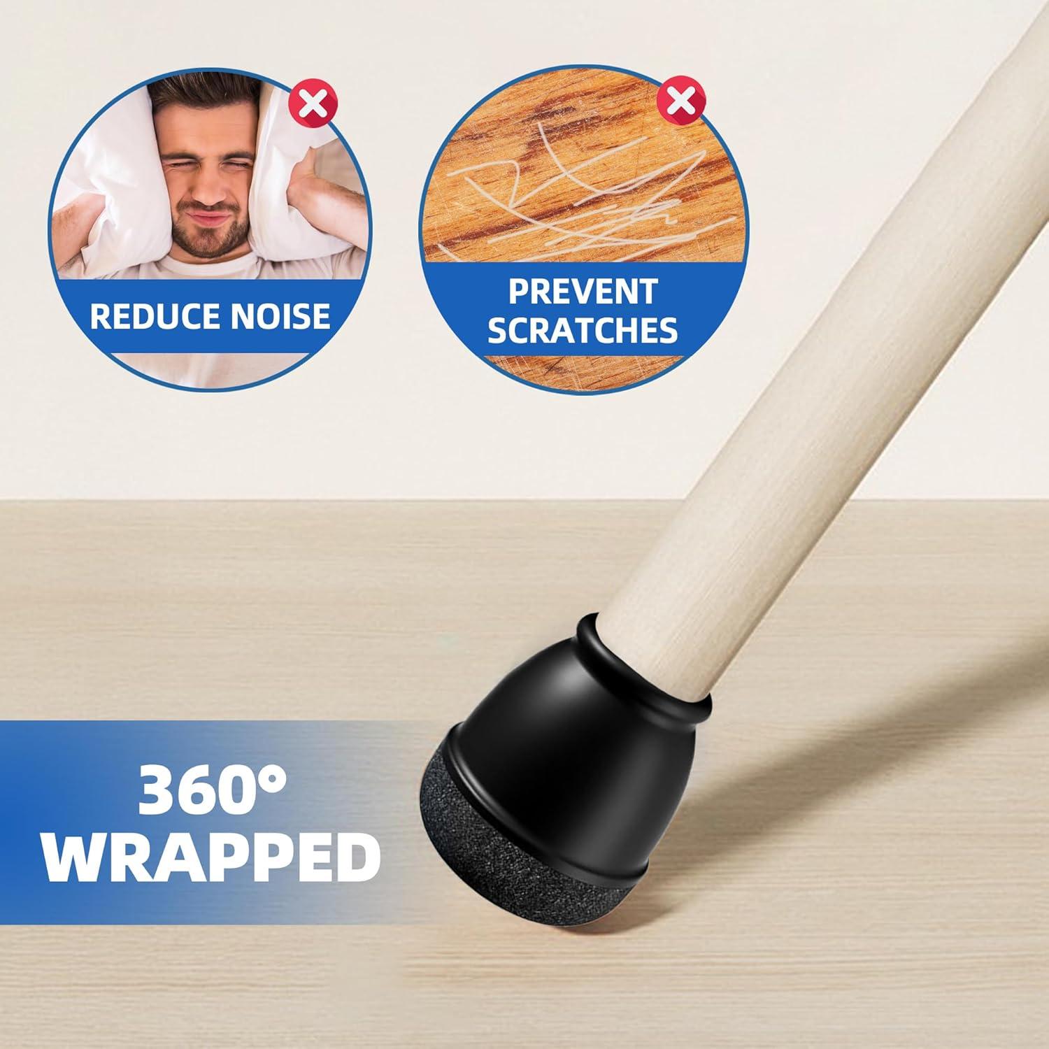 20 Protectores de Suelo para Patas de Sillas MOYOHIM 10-14mm