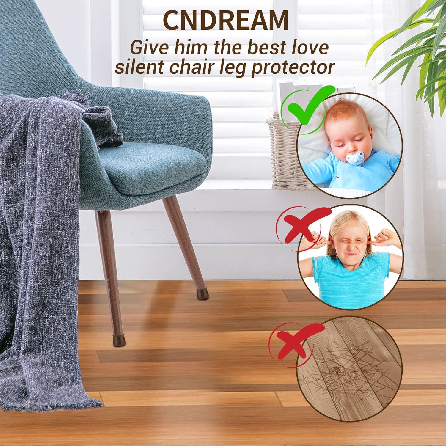 Protector de patas de silla CNDREAM 32 piezas silicona para pisos