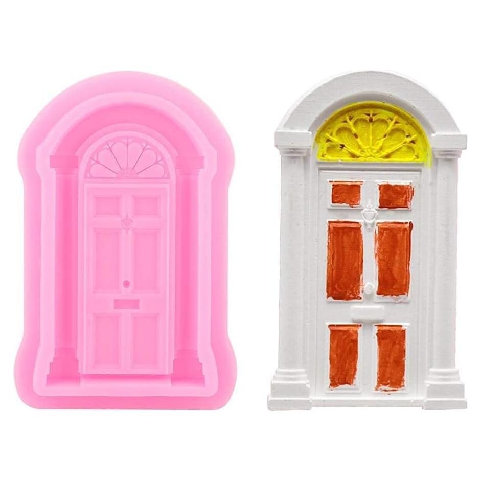 Juego de 2 Moldes de Silicona Rosa AUNMAS para Pasteles