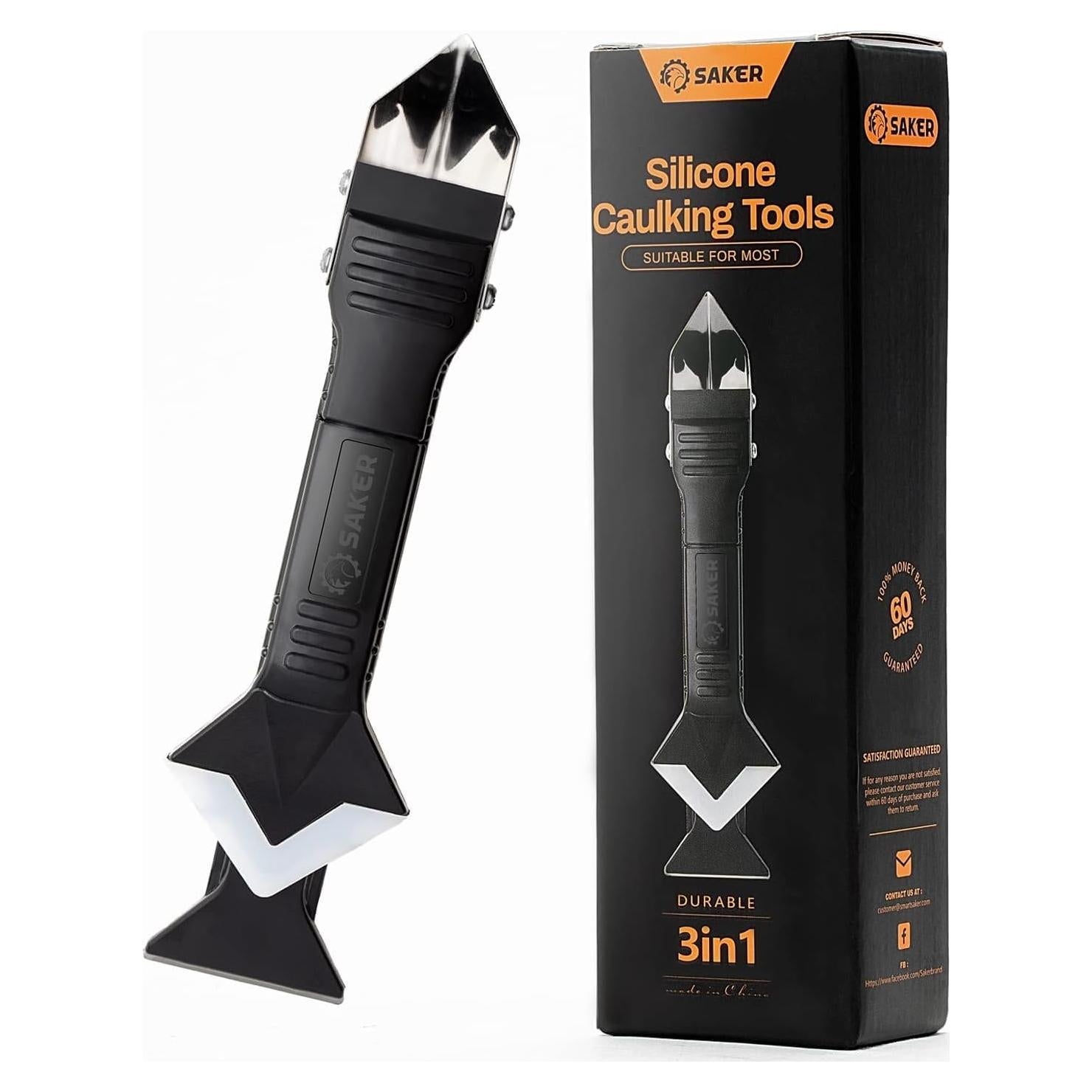 Herramienta de Sellado 3 en 1 Saker - Raspador de Silicona