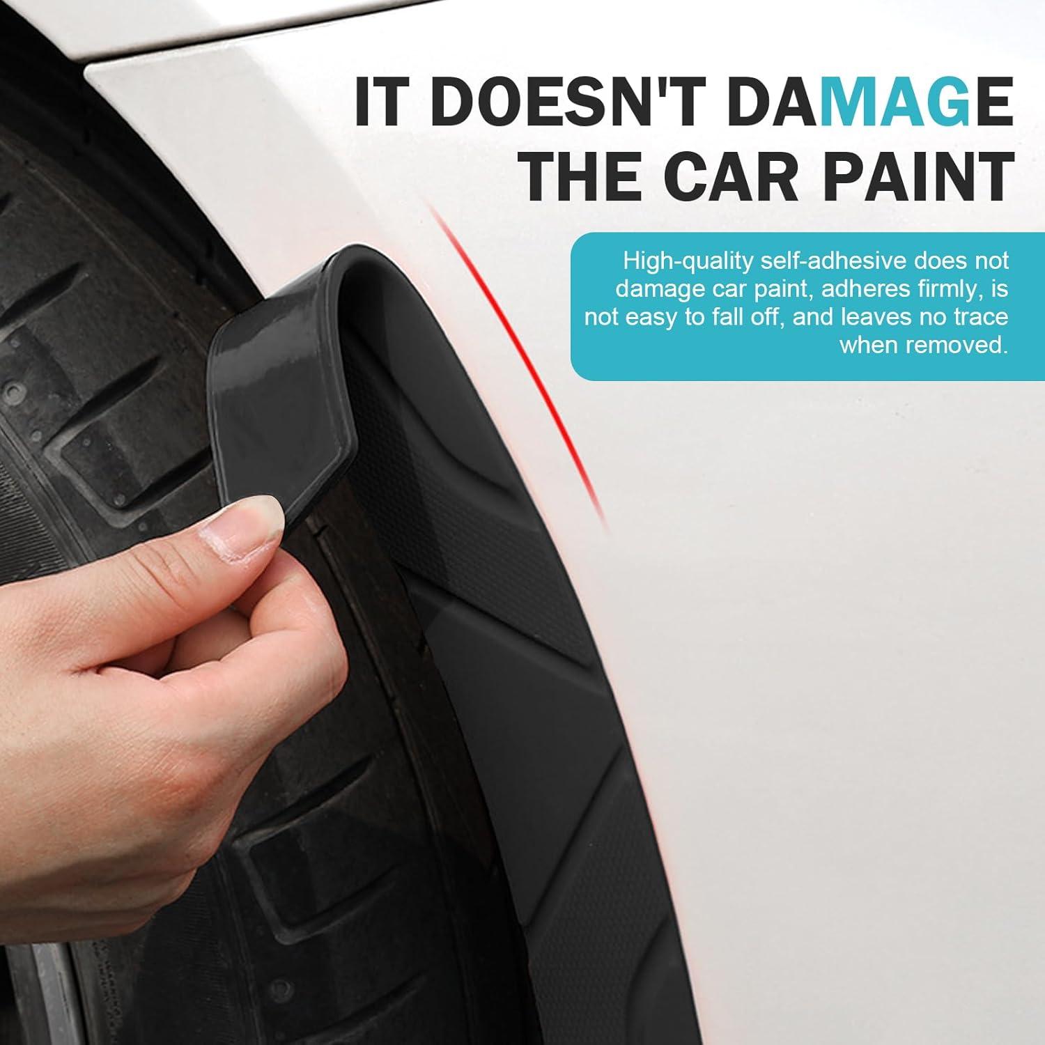 Tiras de Cejas de Neumático Opuweiy 39x3.8cm 2PCS Negro