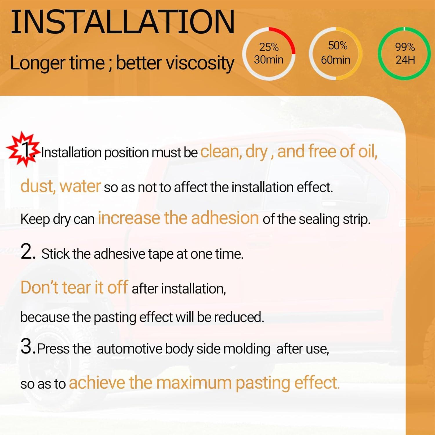 Moldura Lateral Automotriz PACIXU Negra Brillante 2.54cm x 6.1m