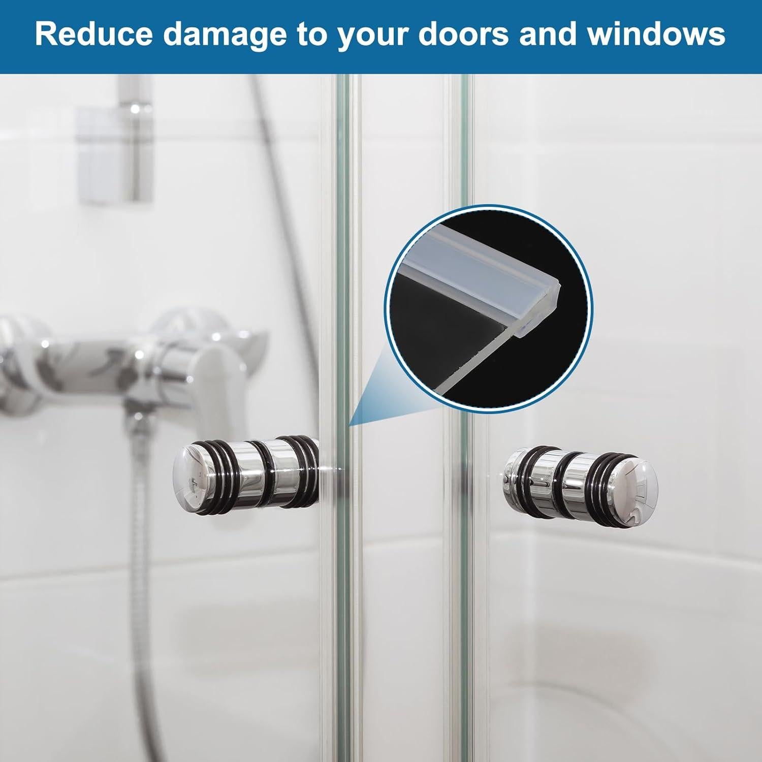 Bisel U Channel de Goma Silicona PATIKIL 4m Transparente