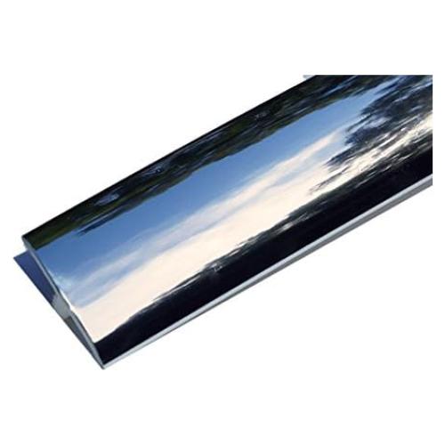 Rollo de 6 m de moldura en T plástico cromado 1.9 cm