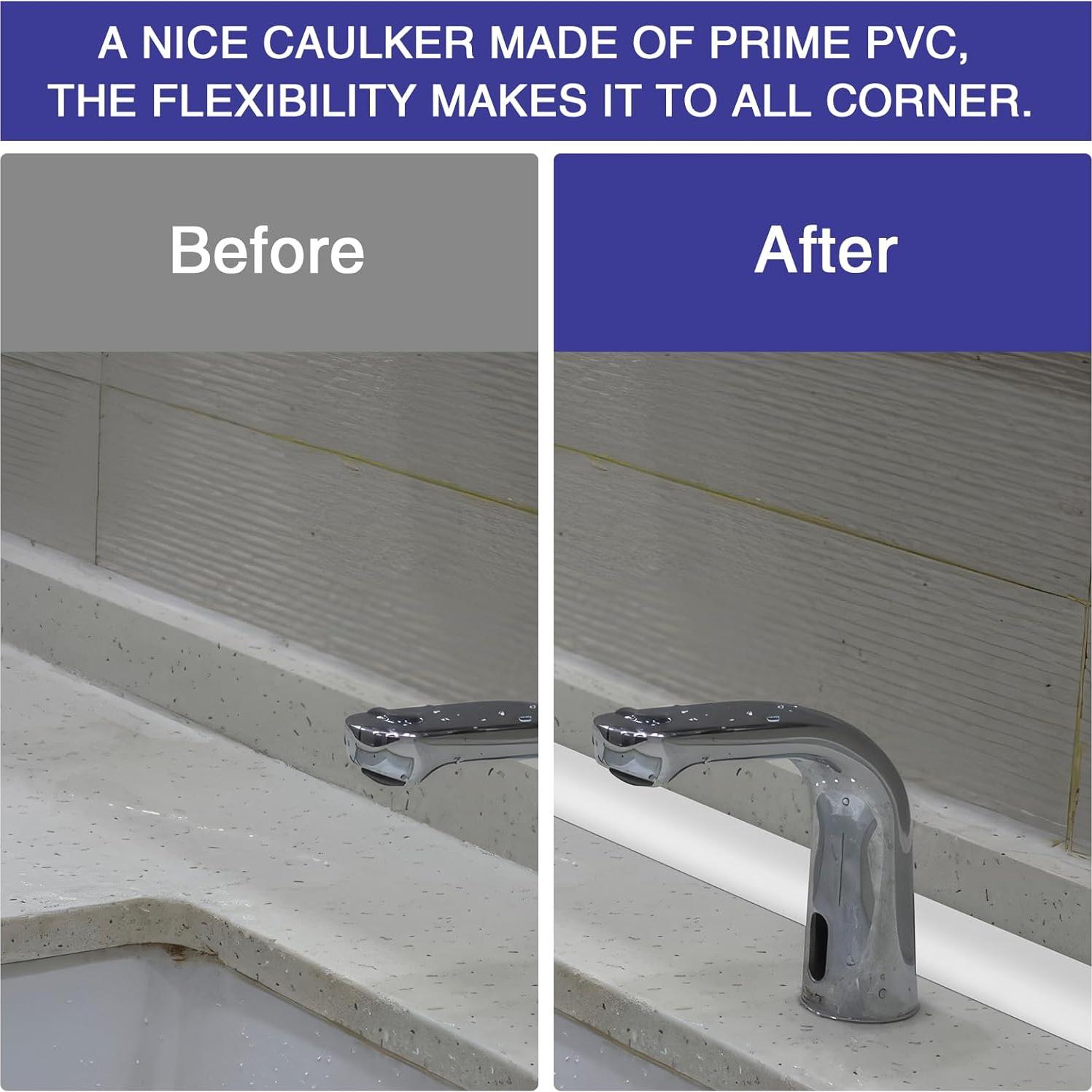 Moldura Flexible Adhesiva WURJHSONG 1.01m Blanco 2.11cm