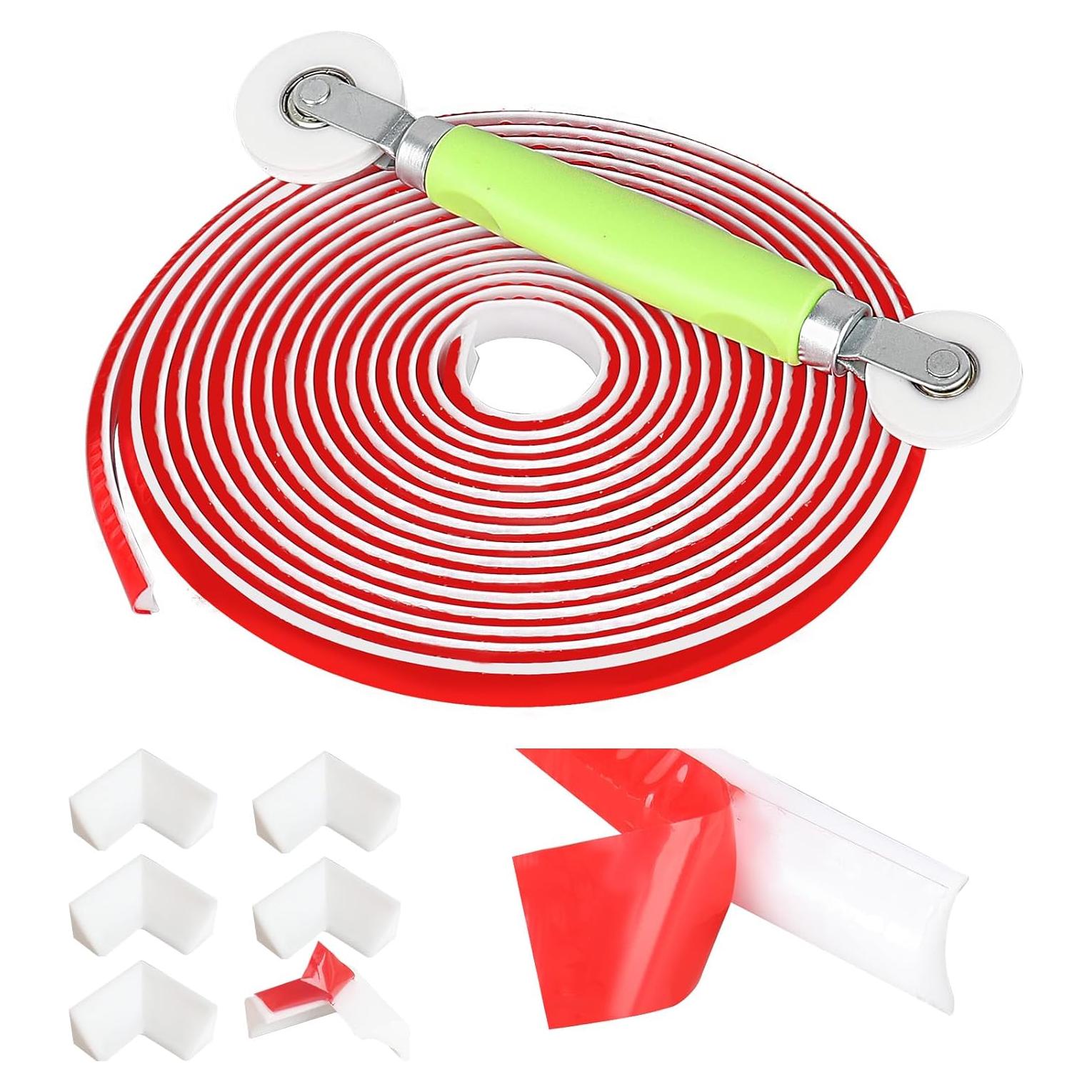 Kit de Moldura Autoadhesiva Flexible Lettry 1.27 cm x 6 m Blanco