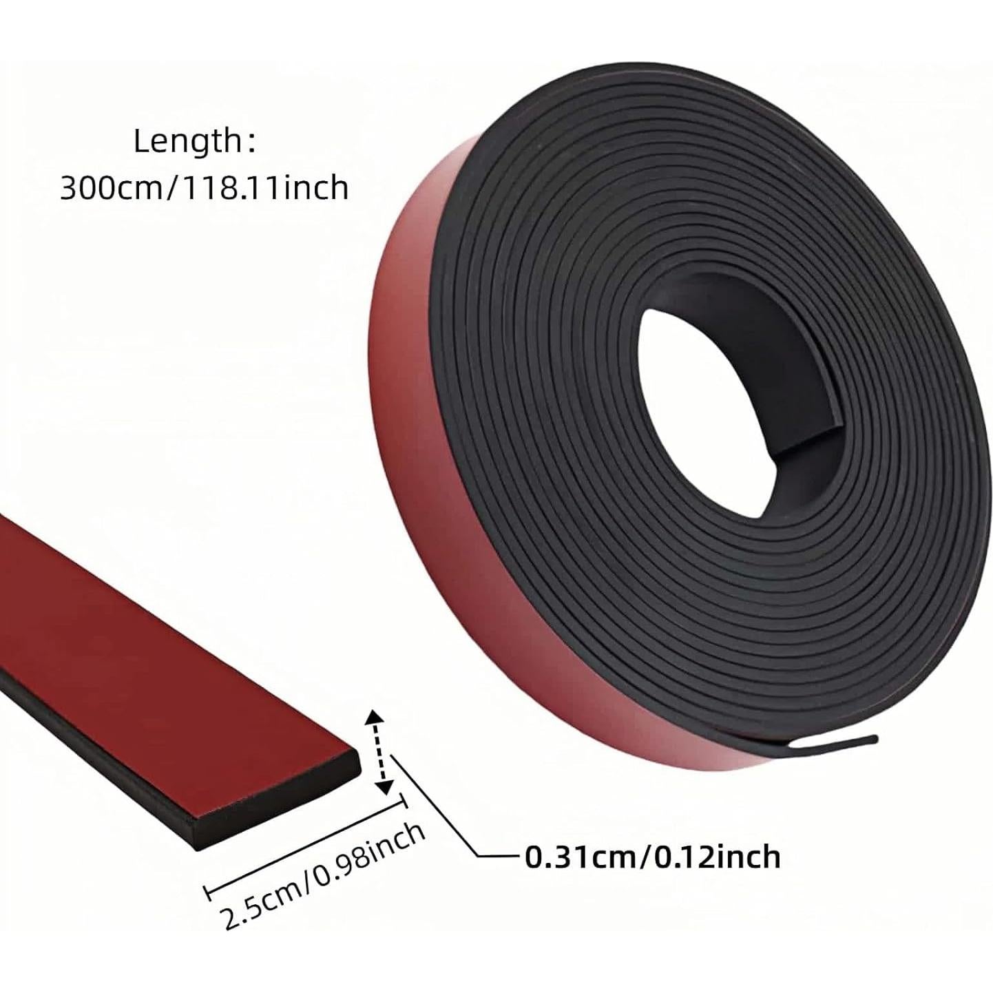 Tira de goma autoadhesiva FANBODTA 3m x 2.5cm para sellado