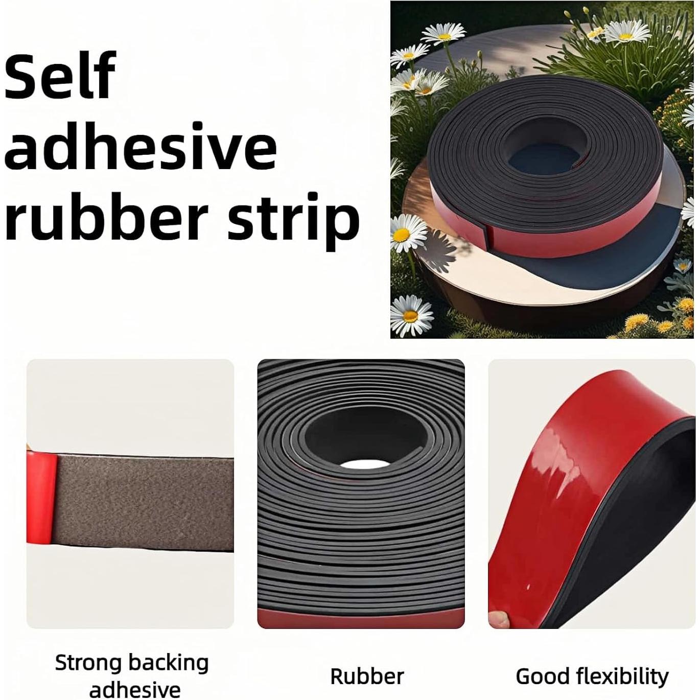 Tira de goma autoadhesiva FANBODTA 3m x 2.5cm para sellado