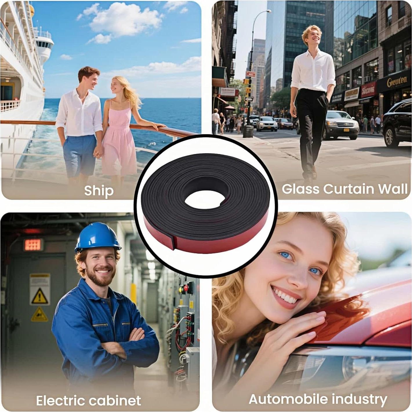 Tira de goma autoadhesiva FANBODTA 3m x 2.5cm para sellado