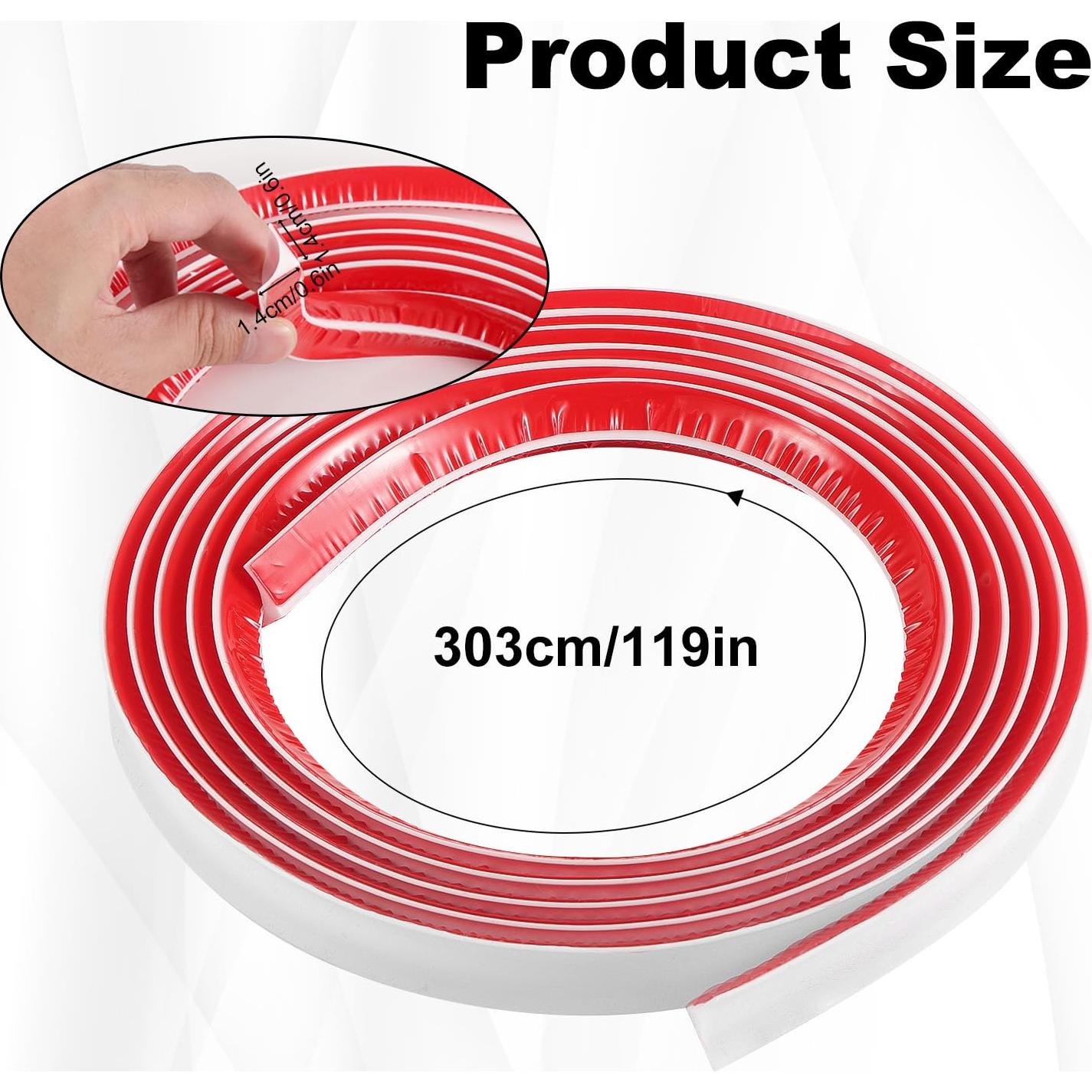 Moldura Flexible de Cuarto Redondo Penitue 303x1.4cm Silicona