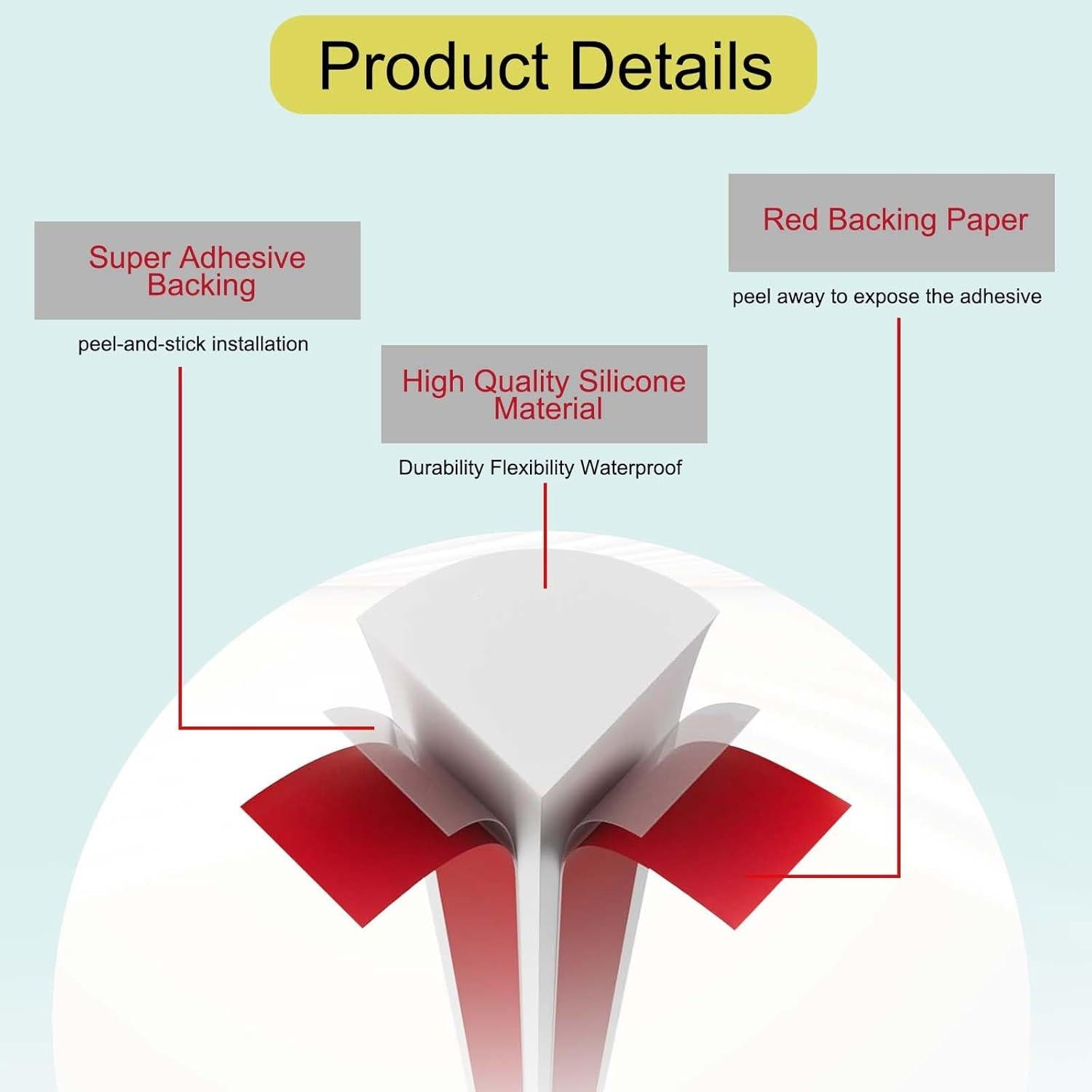 Moldura Flexible Autoadhesiva Astrallgn 19x19 mm para Esquinas