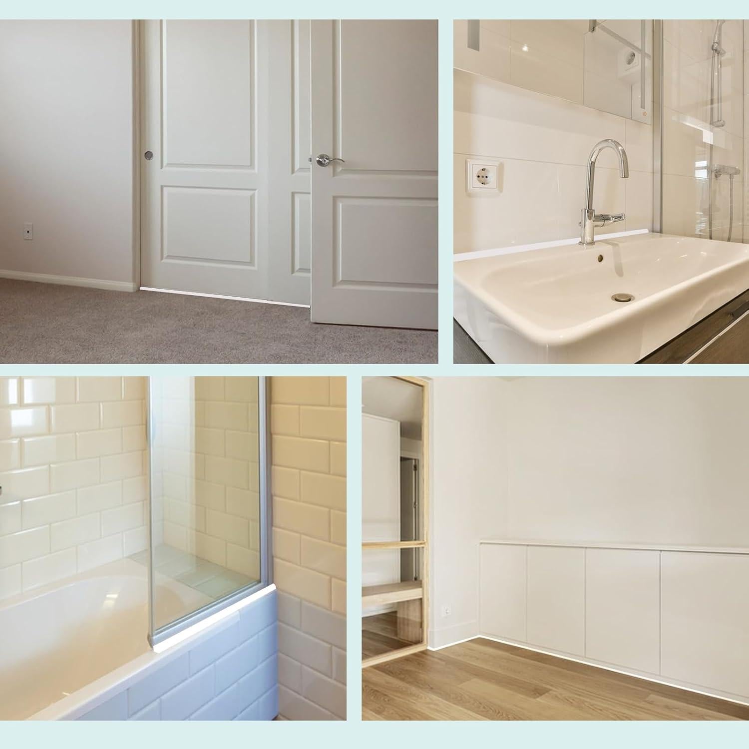 Moldura Flexible Autoadhesiva Astrallgn 19x19 mm para Esquinas