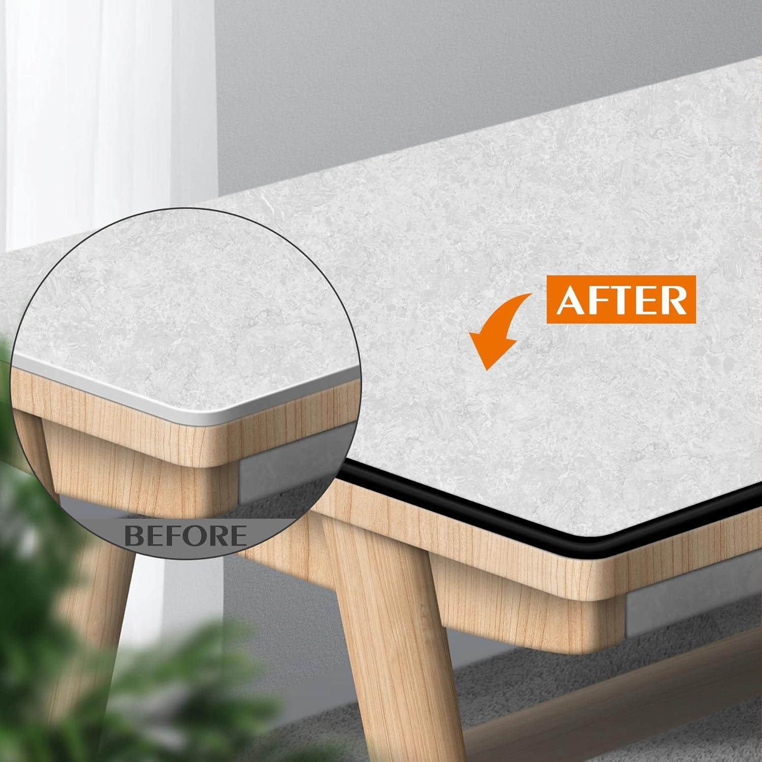 Bisel Autoadhesivo Kikerike 10 Pies PVC Negro para Azulejos