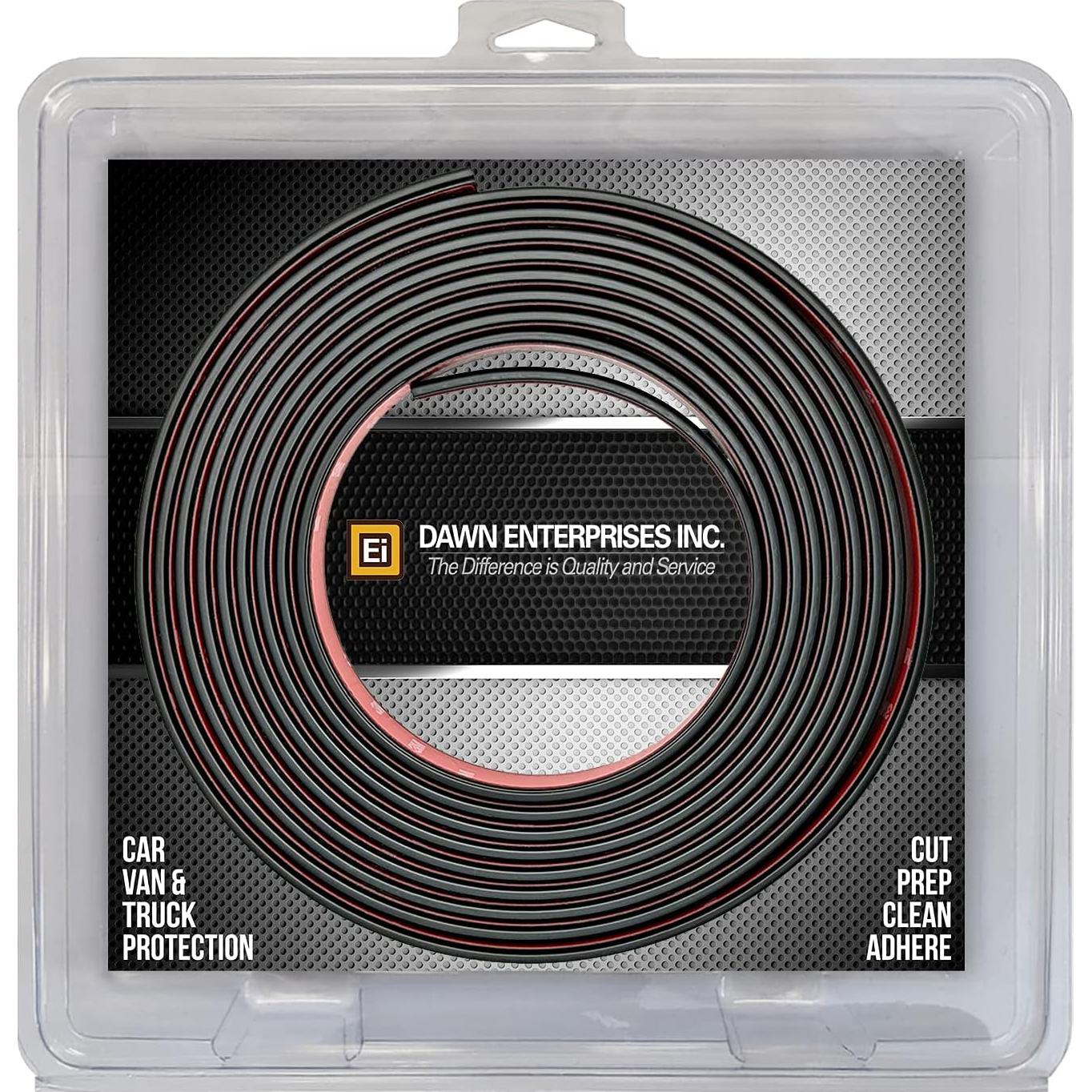 Moldura Lateral de Cuerpo Negra Mate Dawn Enterprises 18' Ajuste Universal