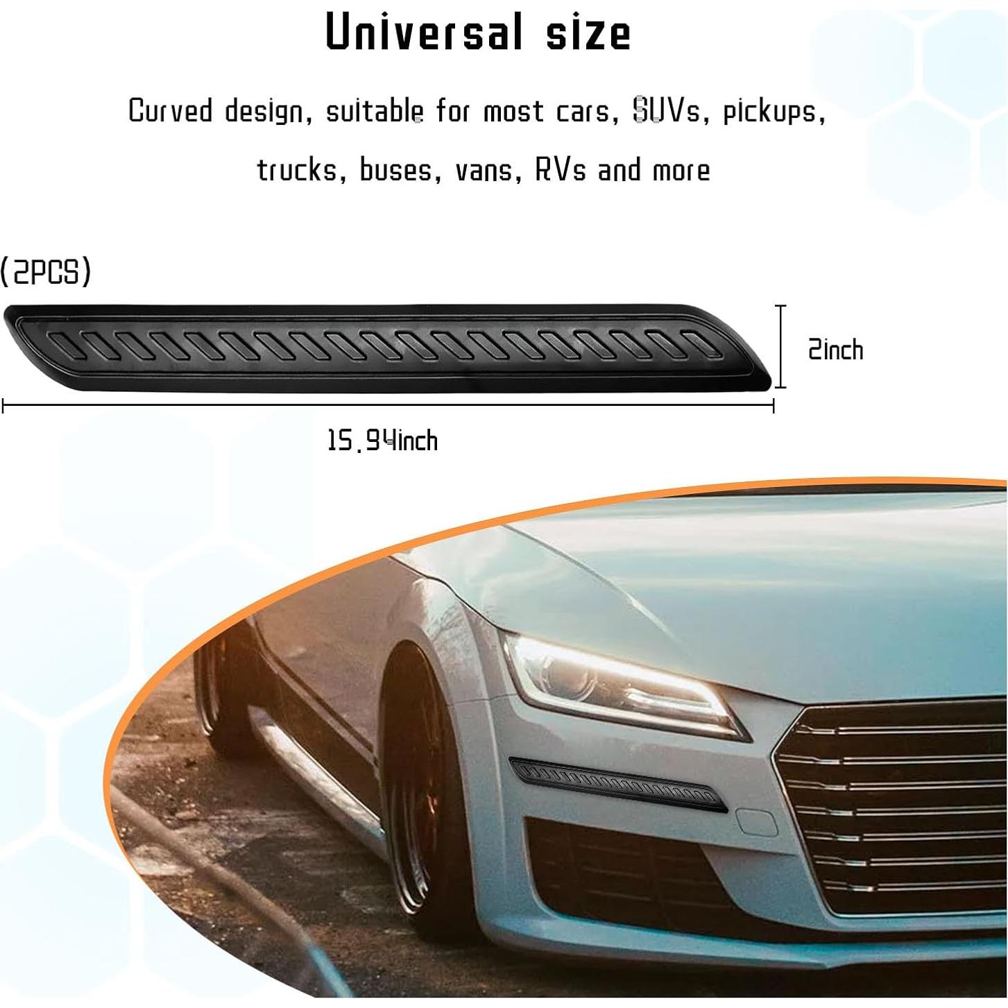 Tiras Antirayaduras para Parachoques Suvnie 40.5x5 cm Negro