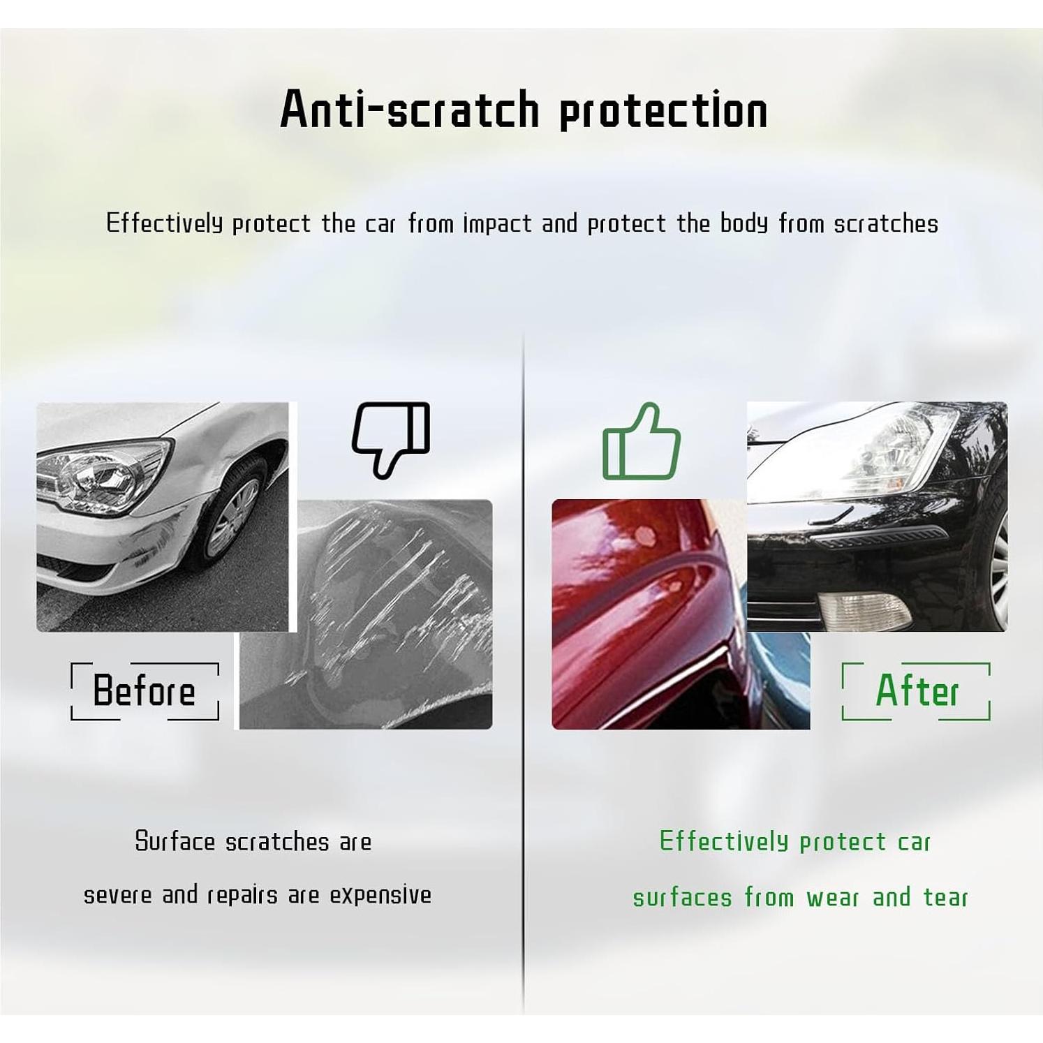 Tiras Antirayaduras para Parachoques Suvnie 40.5x5 cm Negro