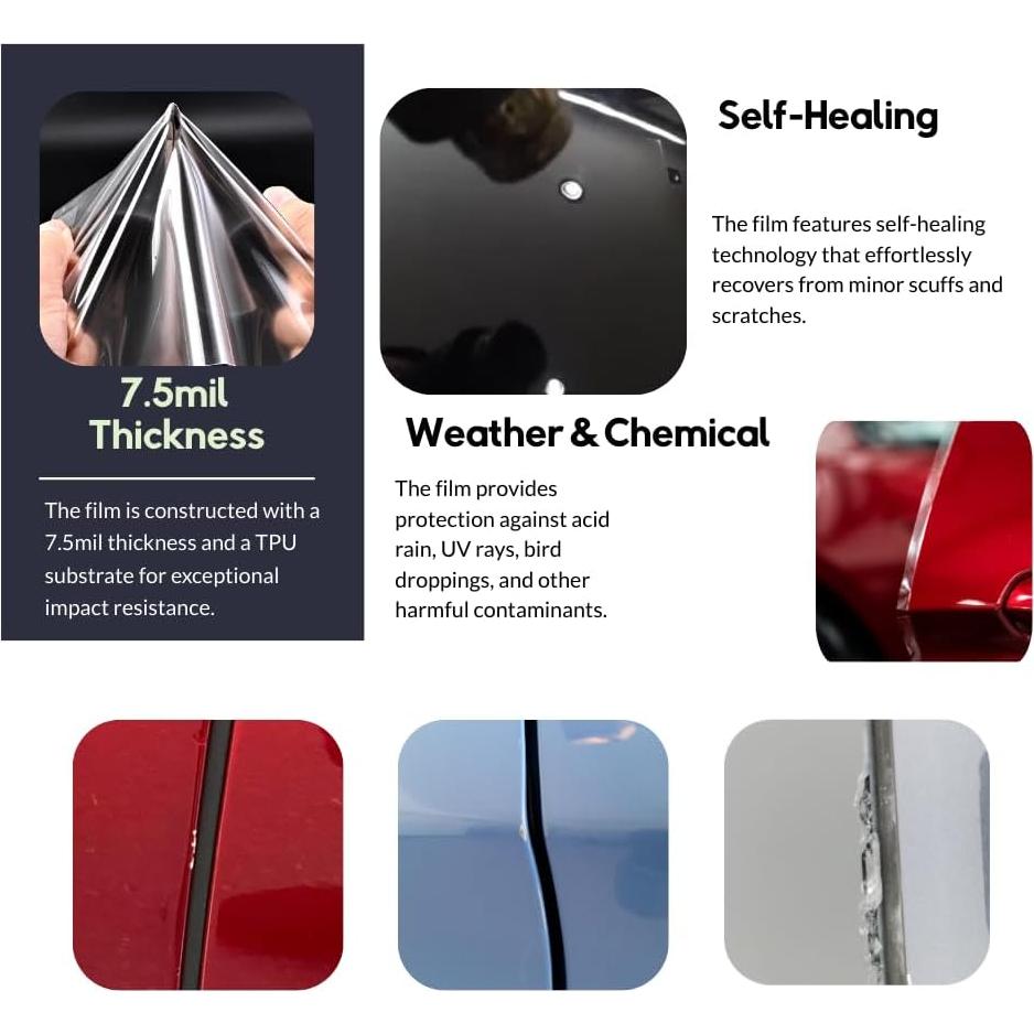 Película de Protección de Bordes de Puerta Upromax 96036 8 milímetros Universal para 4 Puertas