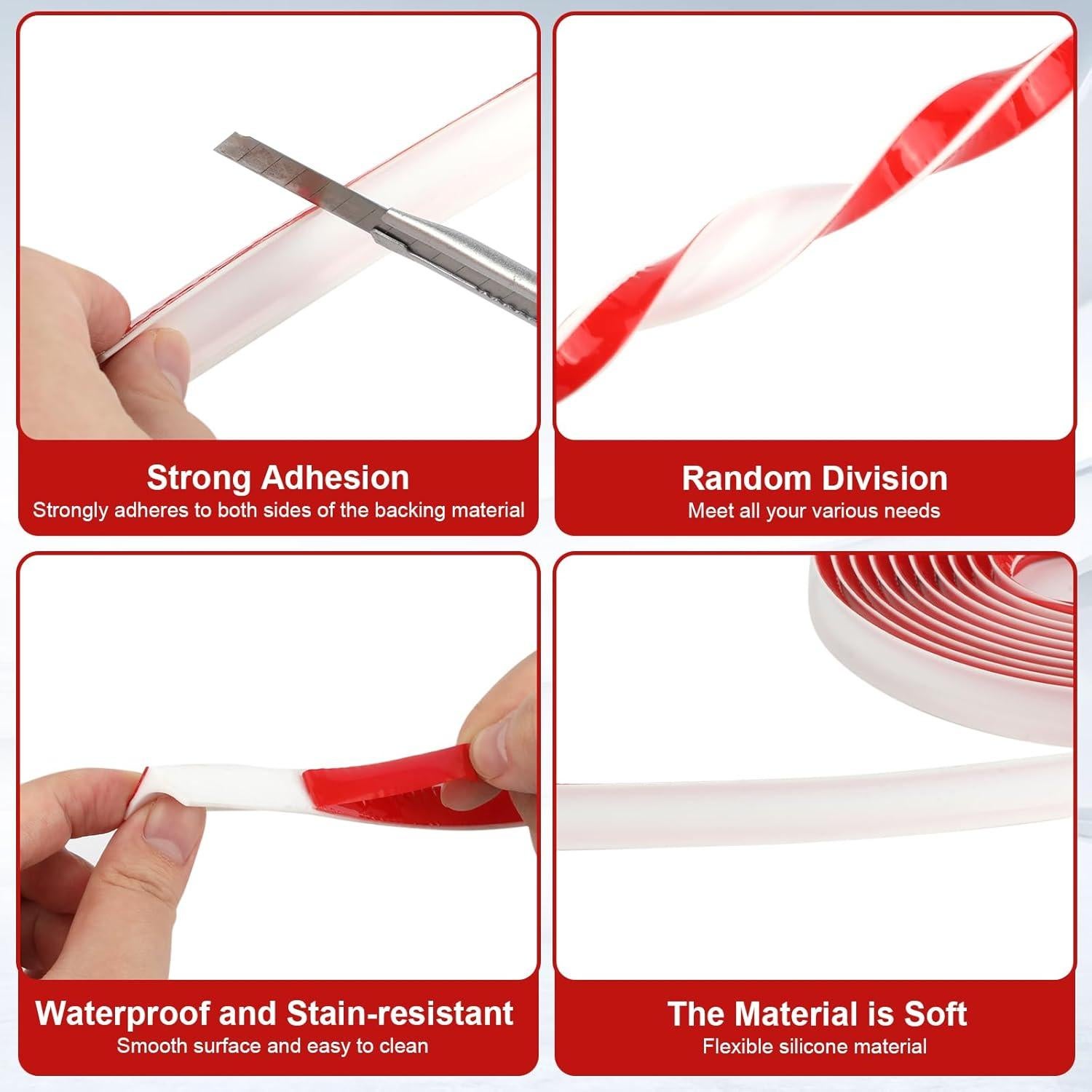 Tira de sellado de silicona LPZNUYVC 23.1cm a prueba de viento