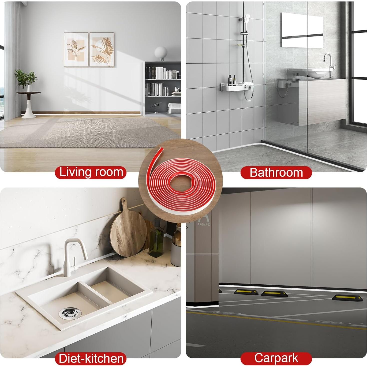 Tira de sellado de silicona LPZNUYVC 23.1cm a prueba de viento