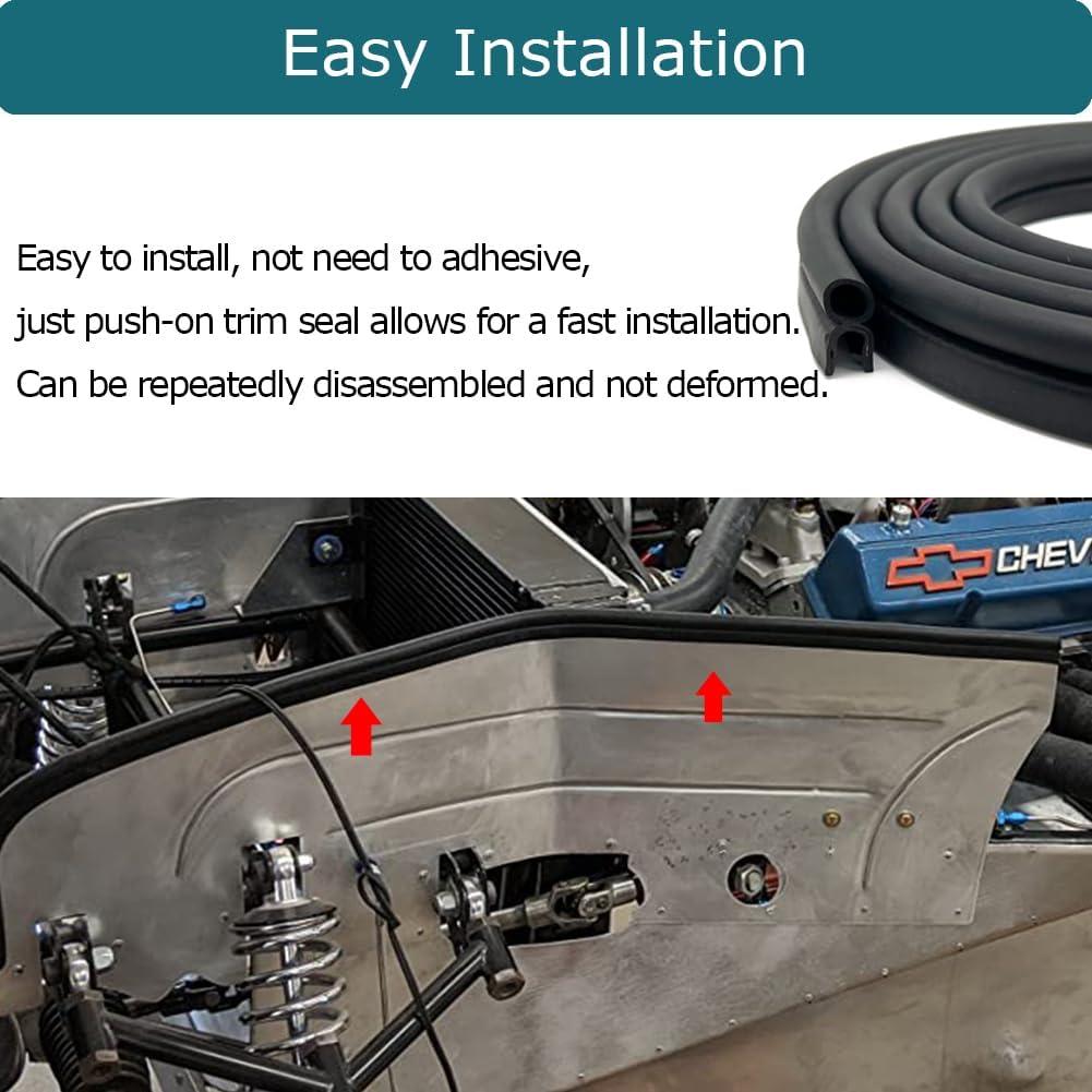 Tira de Sello para Puerta de Coche Tintvent 8M Goma EPDM