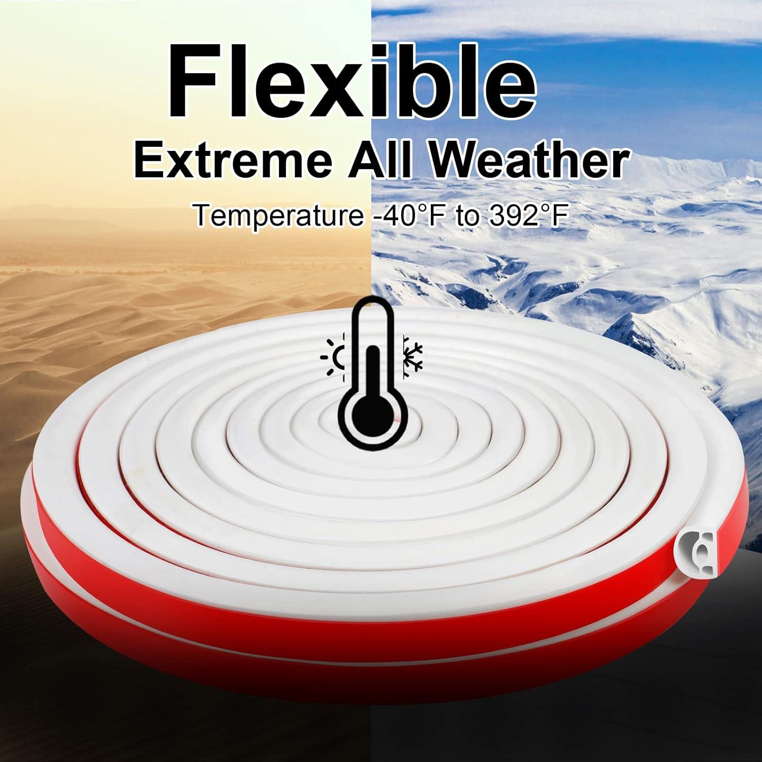 Tira de Sellado de Puerta Silicona Benory 6m Aislamiento Acústico