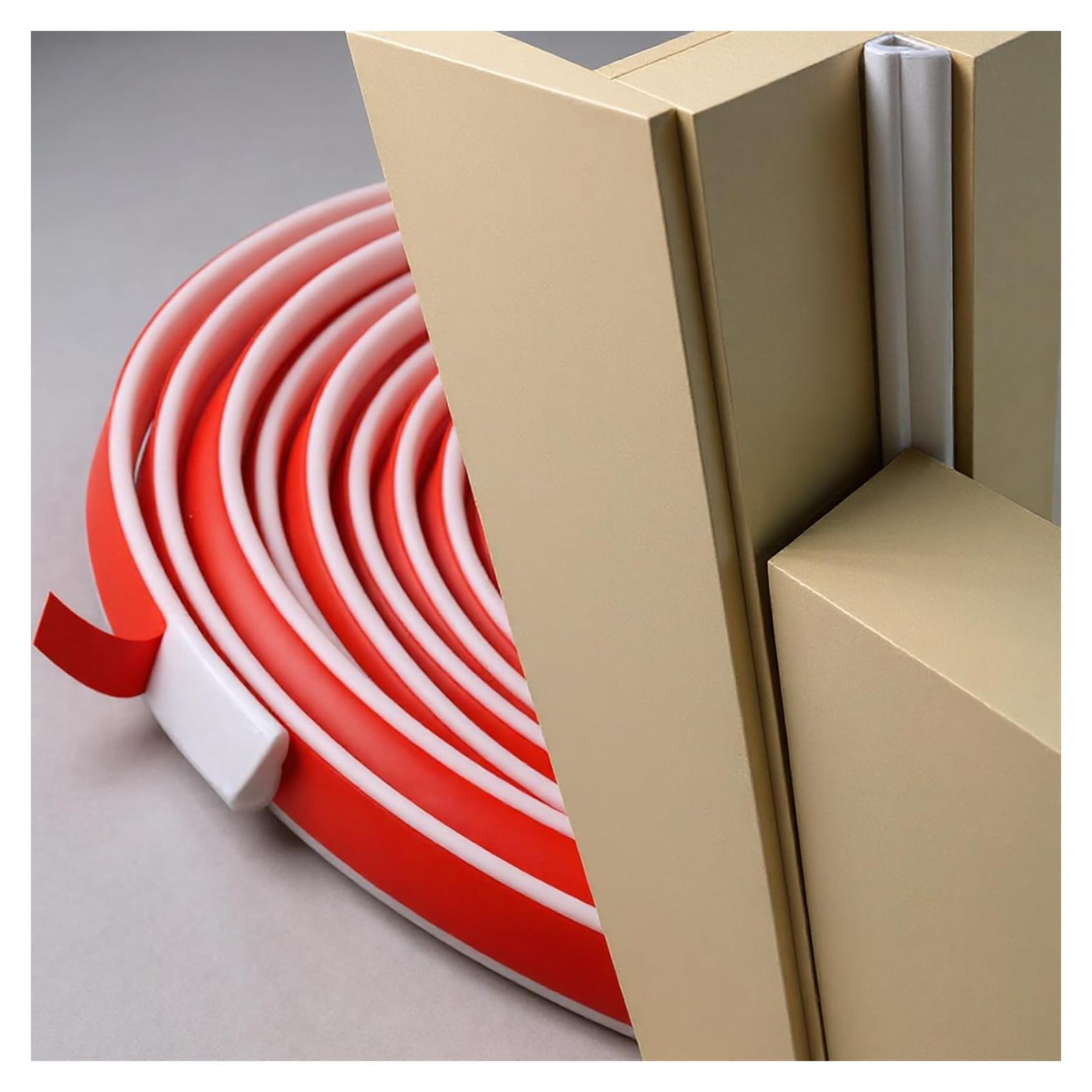 Tira de Sellado de Goma Pangda 6.1 m Autoadhesiva Blanca