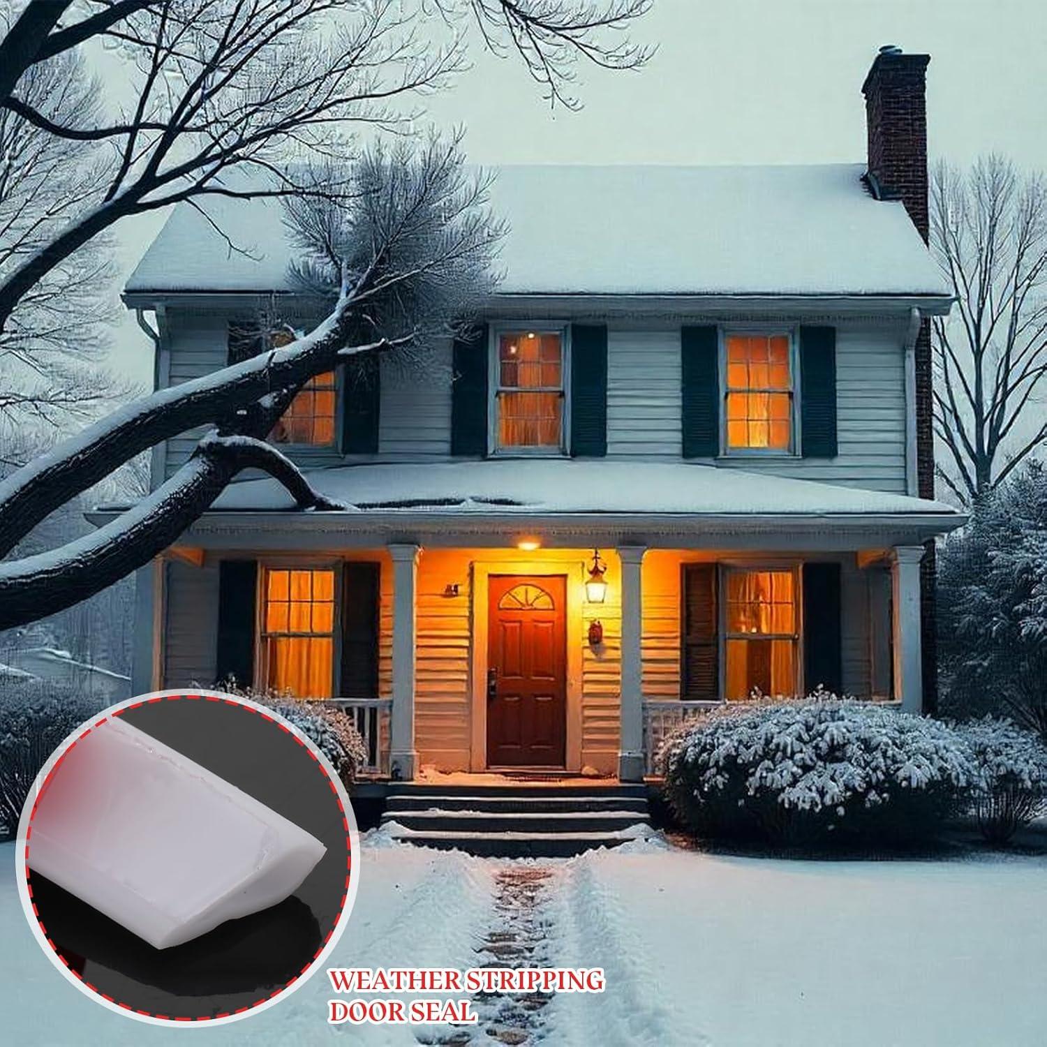 Tira de Sellado de Goma Pangda 6.1 m Autoadhesiva Blanca