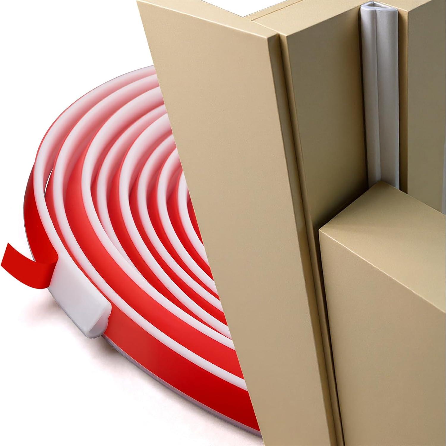 Tira de Sellado de Goma Pangda 6.1 m Autoadhesiva Blanca