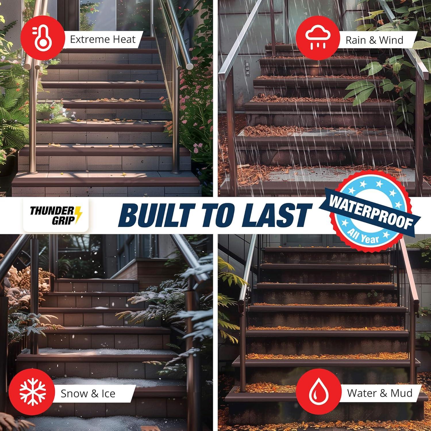 Protector de Borde de Escalera 3.66m THUNDER GRIP Antideslizante