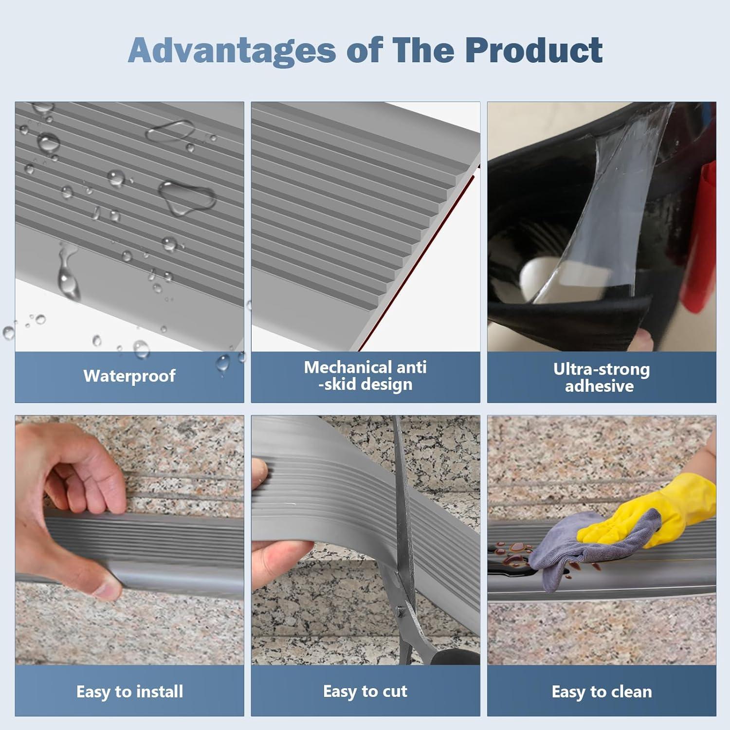 Protector de Escalera Antideslizante Pionasuicg 1.22m Gris