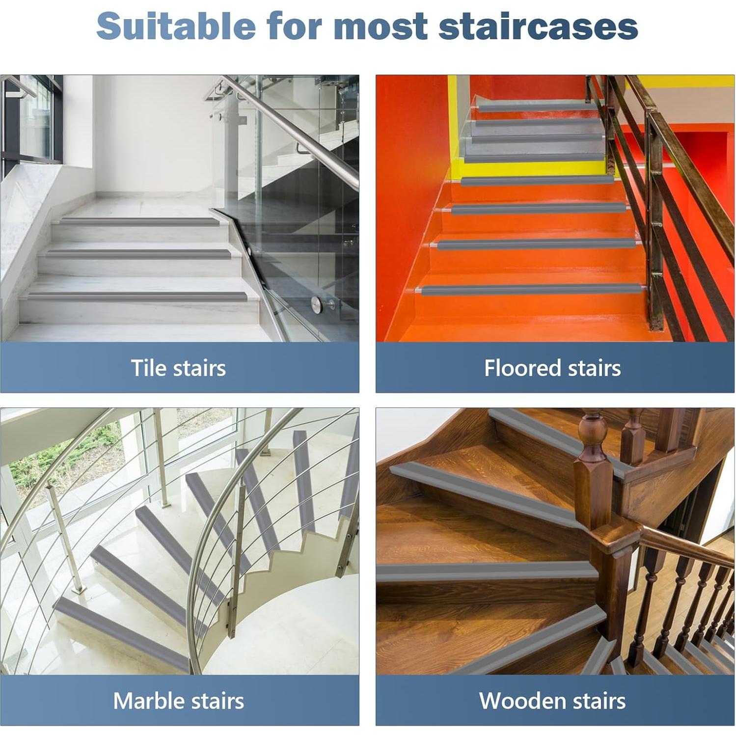 Protector de Escalera Antideslizante Pionasuicg 1.22m Gris