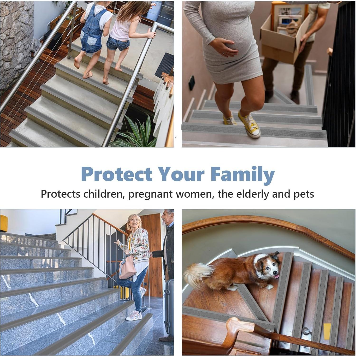 Protector de Escalera Antideslizante Pionasuicg 1.22m Gris