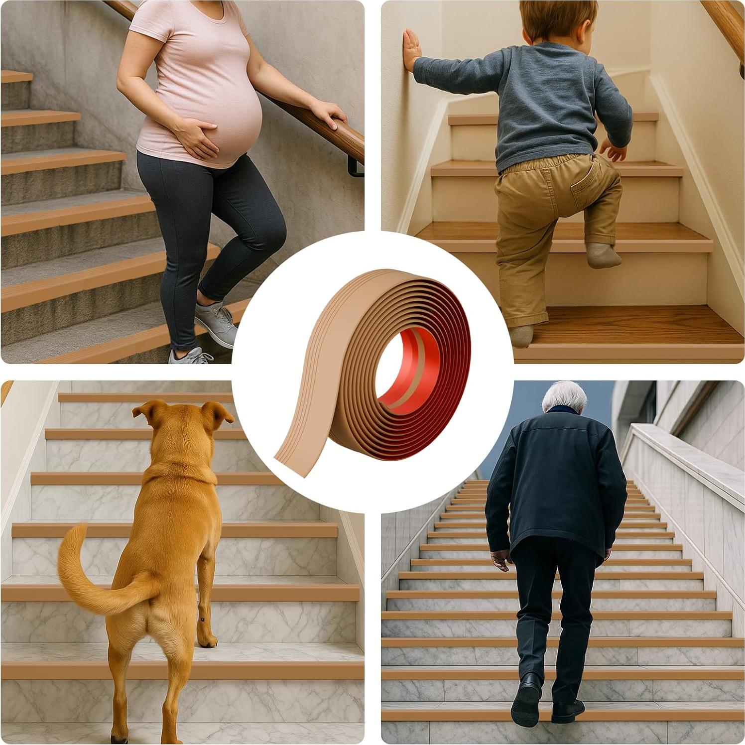 Protector de Bisel de Escalera TONGMO 1.22M Goma Antideslizante