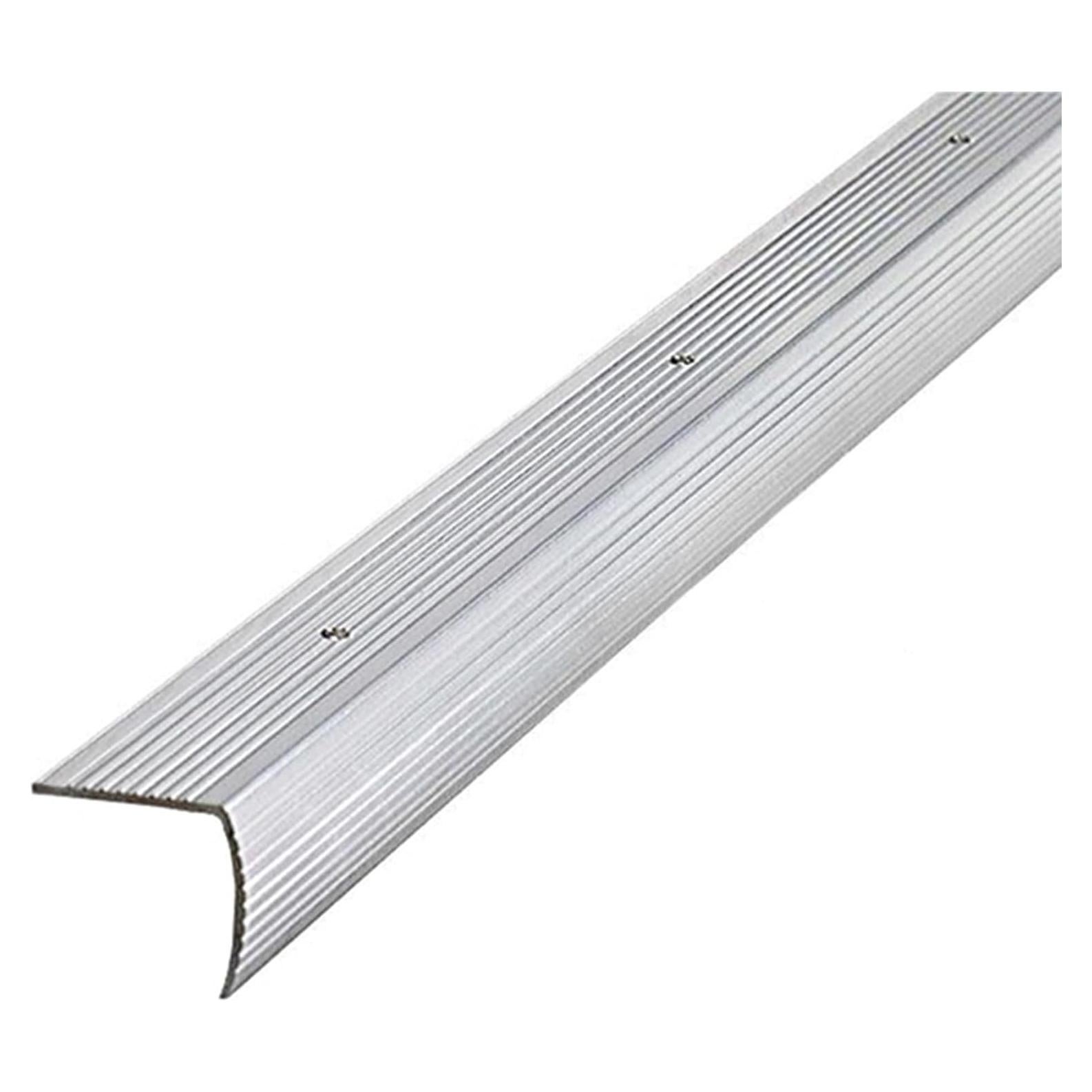 Bisel de Escalera de Aluminio M-D 2.86 cm x 91.44 cm Plateado