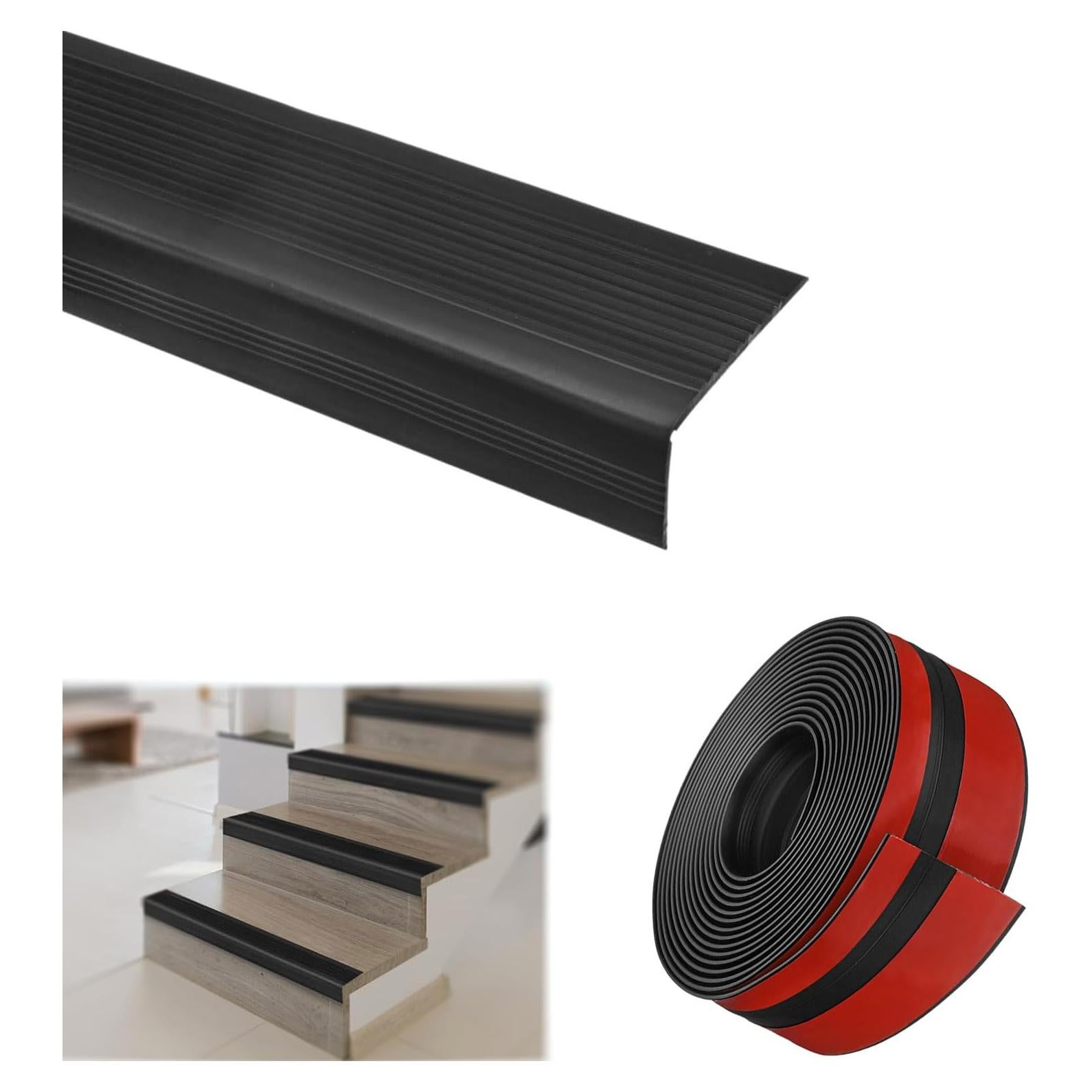 Protector de Escalera Antideslizante TFXXSJWY 3.66m Negro