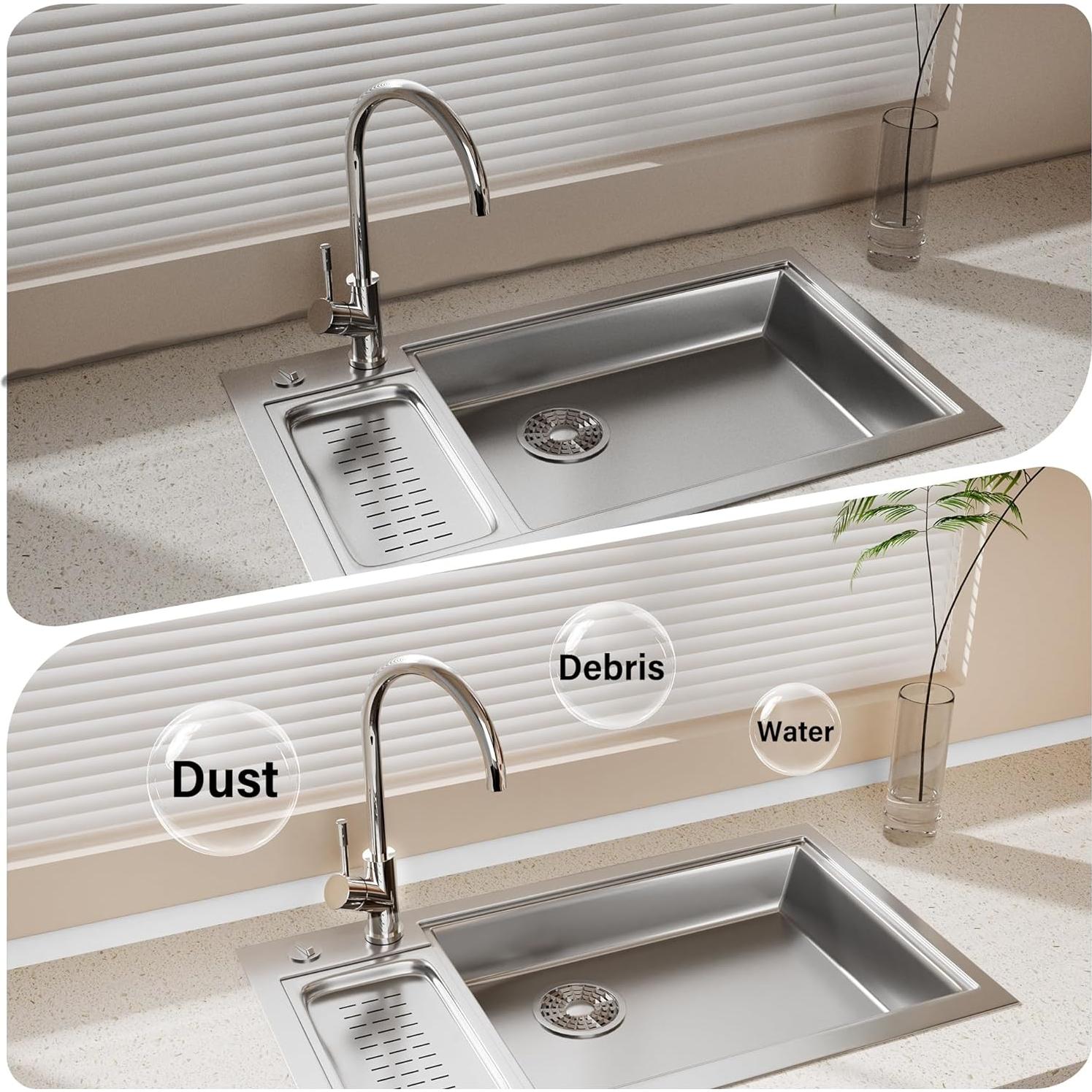 Moldura Flexible Autoadhesiva GCJUYA 120 cm Blanco Silicona