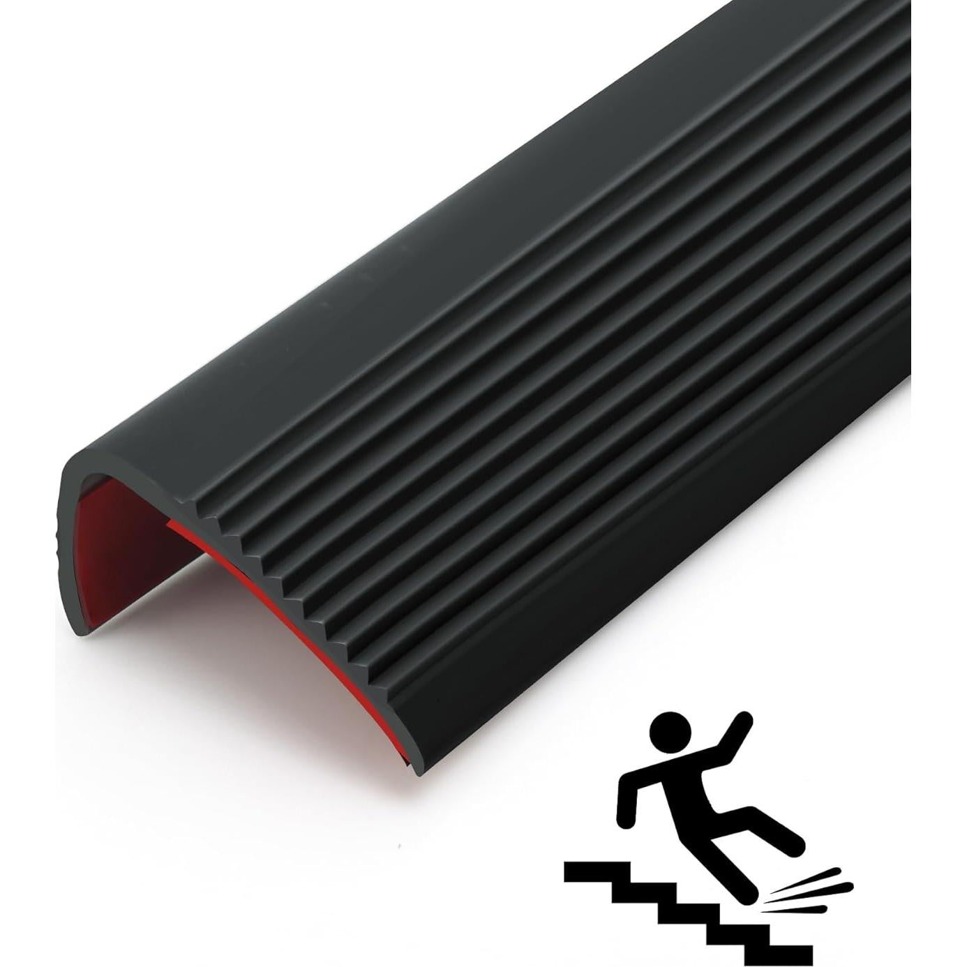 Bisel Antideslizante Taaizau 5m Negro para Escaleras PVC