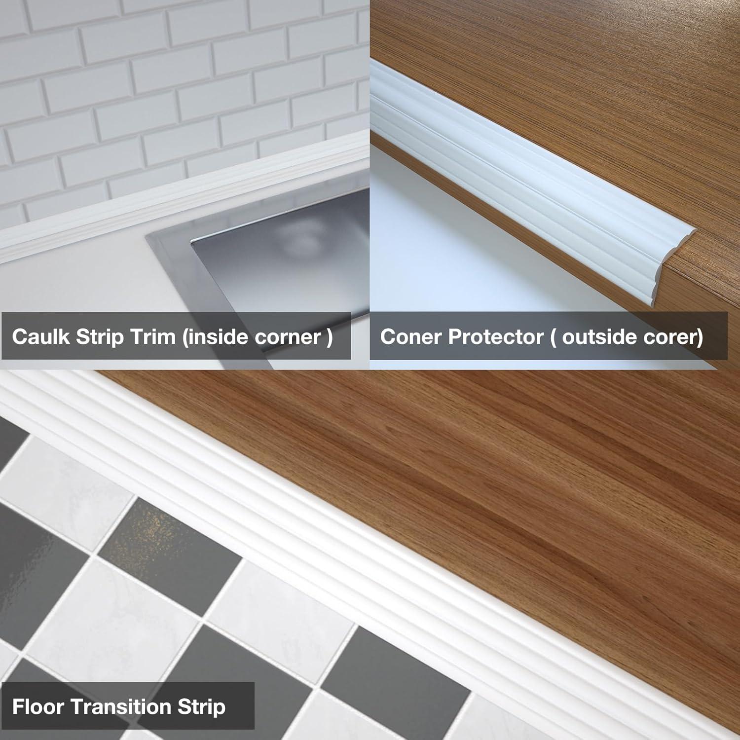 Protector de Esquinas Autoadhesivo COUKIU 1.6cm x 3.05m Blanco