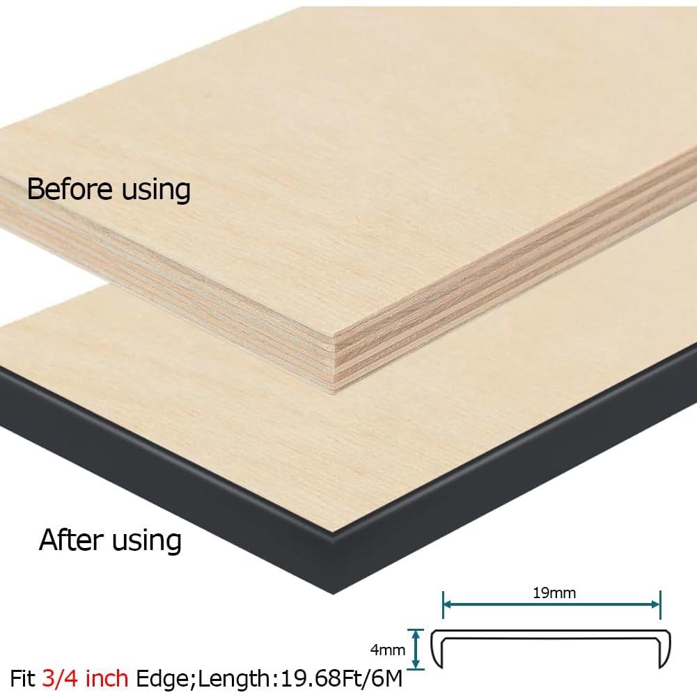 Banda de Bisel Autoadhesiva Tintvent 1.9 cm x 6.1 m Negra