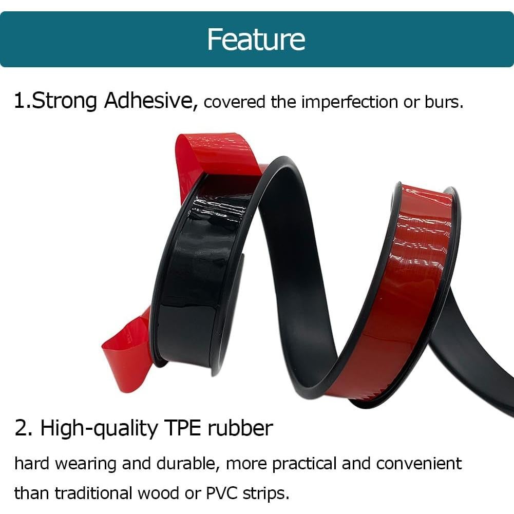 Banda de Bisel Autoadhesiva Tintvent 1.9 cm x 6.1 m Negra