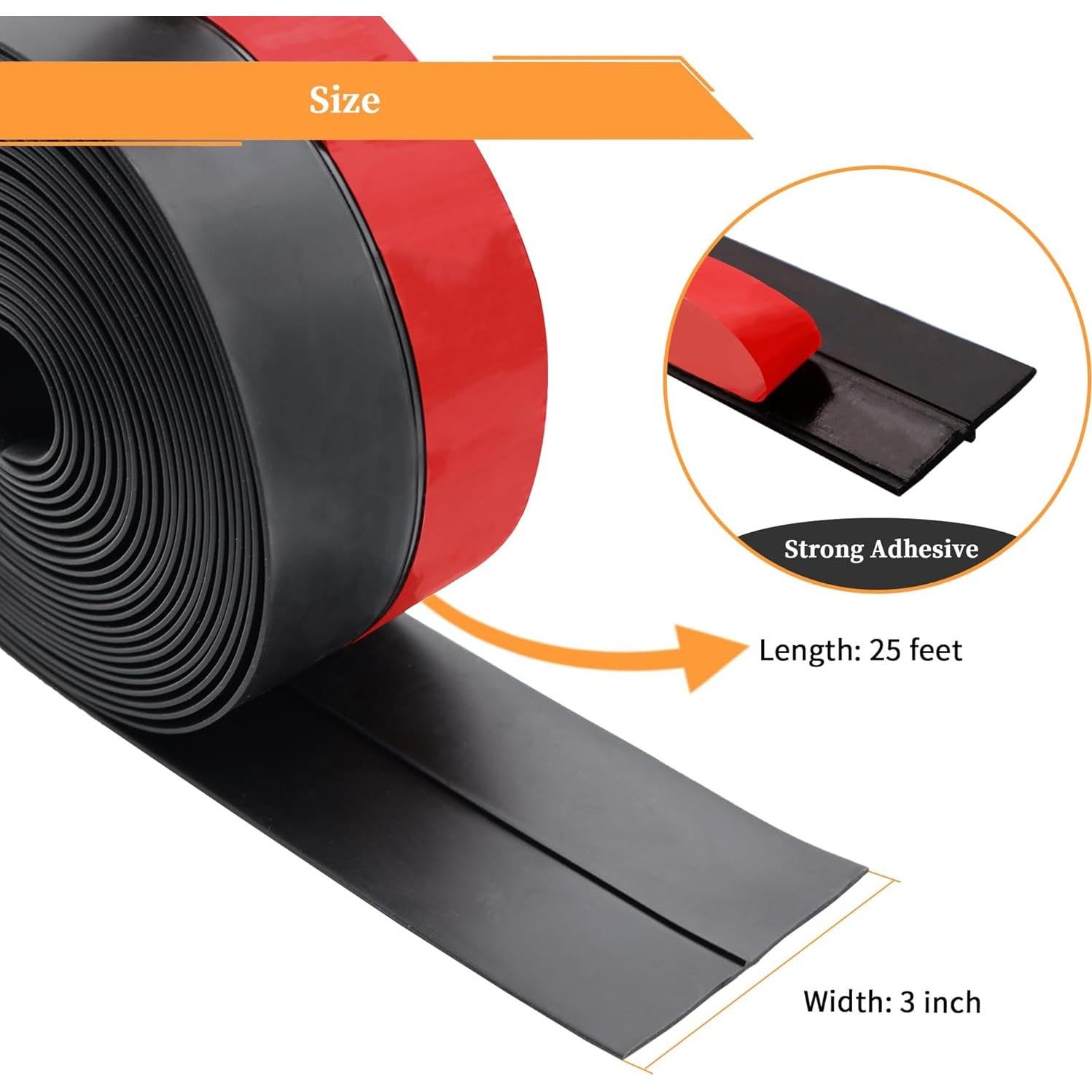 Tira de Sellado de Caucho de Silicona DOBTIM 7.62 cm x 7.62 m
