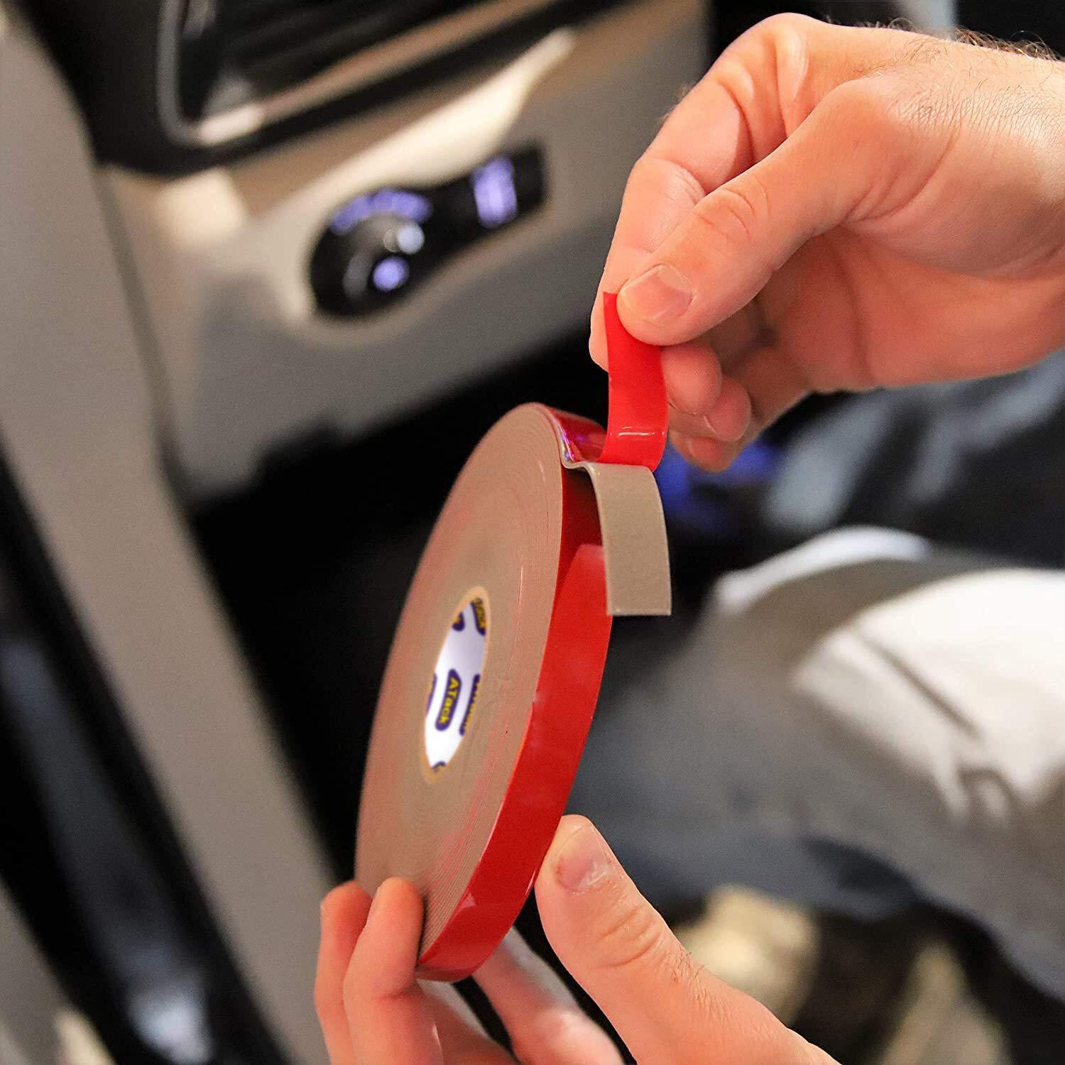 Cinta de Moldeo Automotriz Doble Cara ATack 1.3cm x 9.1m