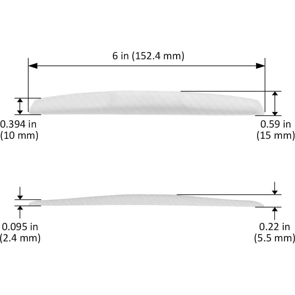 TANGSEN Protector de Bisel de Puerta Automotriz 15.2 cm Blanco