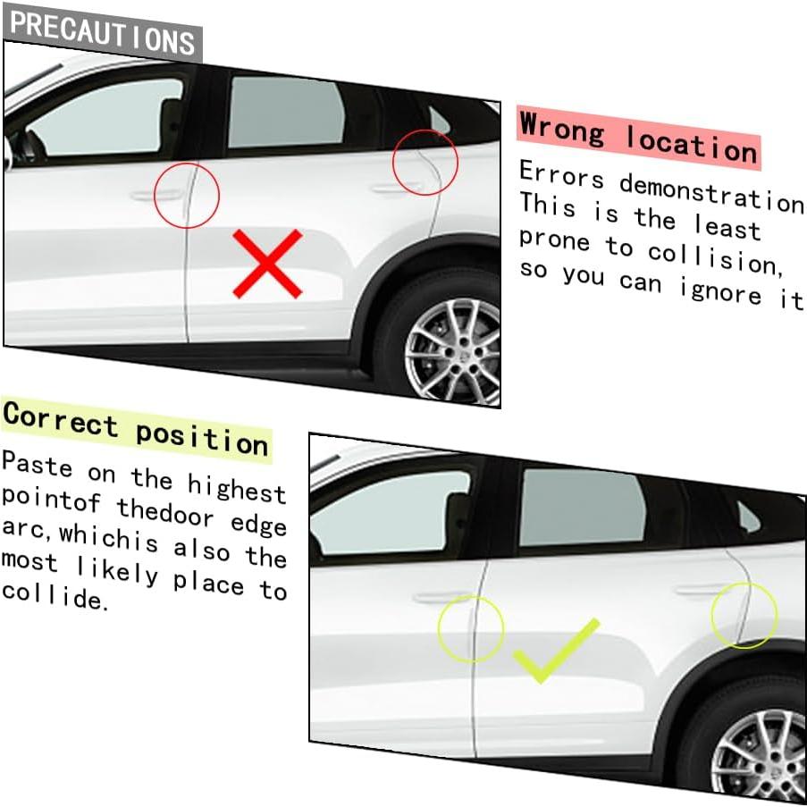 TANGSEN Protector de Bisel de Puerta Automotriz 15.2 cm Blanco